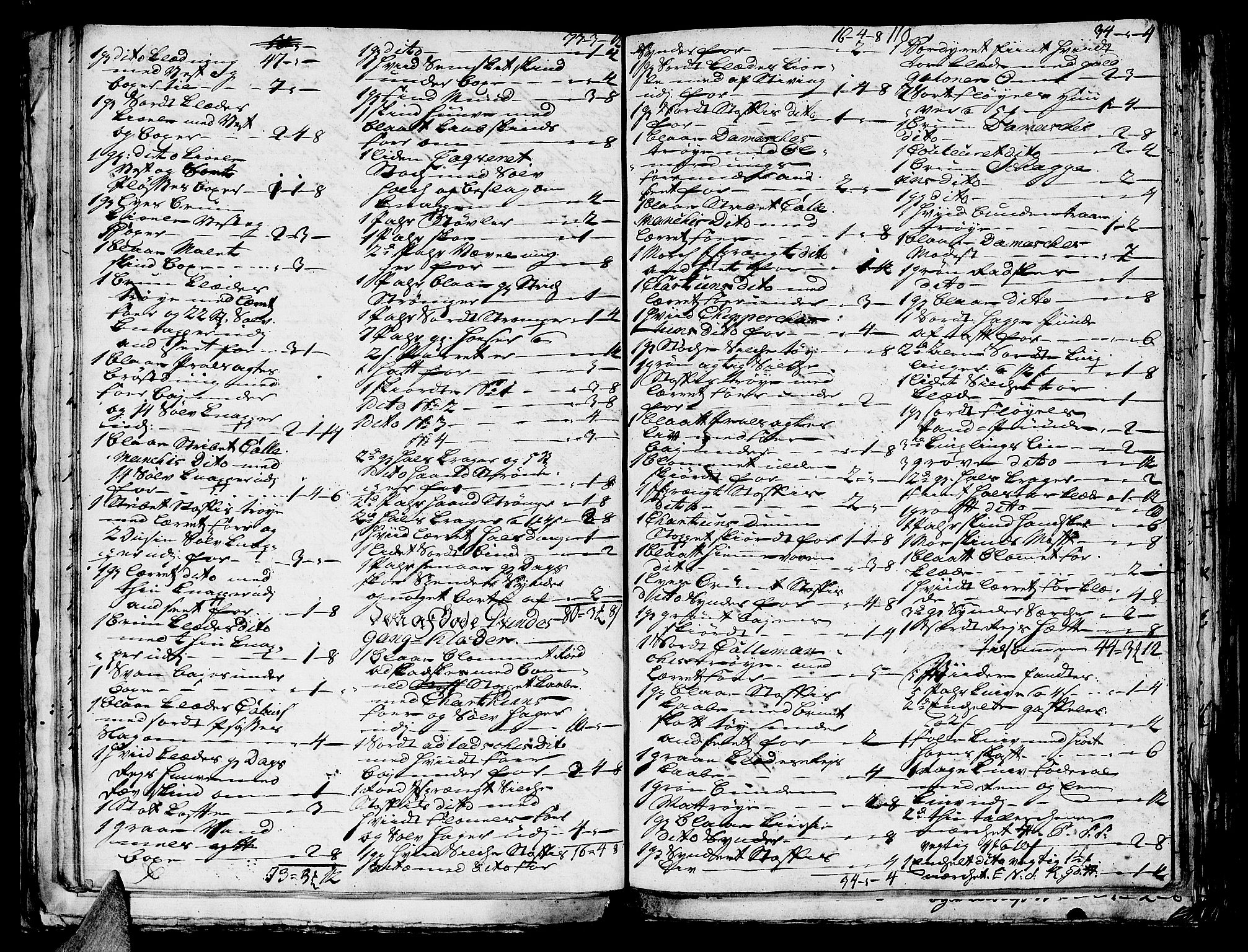 Helgeland sorenskriveri, AV/SAT-A-0004/3/3A/L0041: Konseptprotokoll 26, 1758, p. 109b-110a