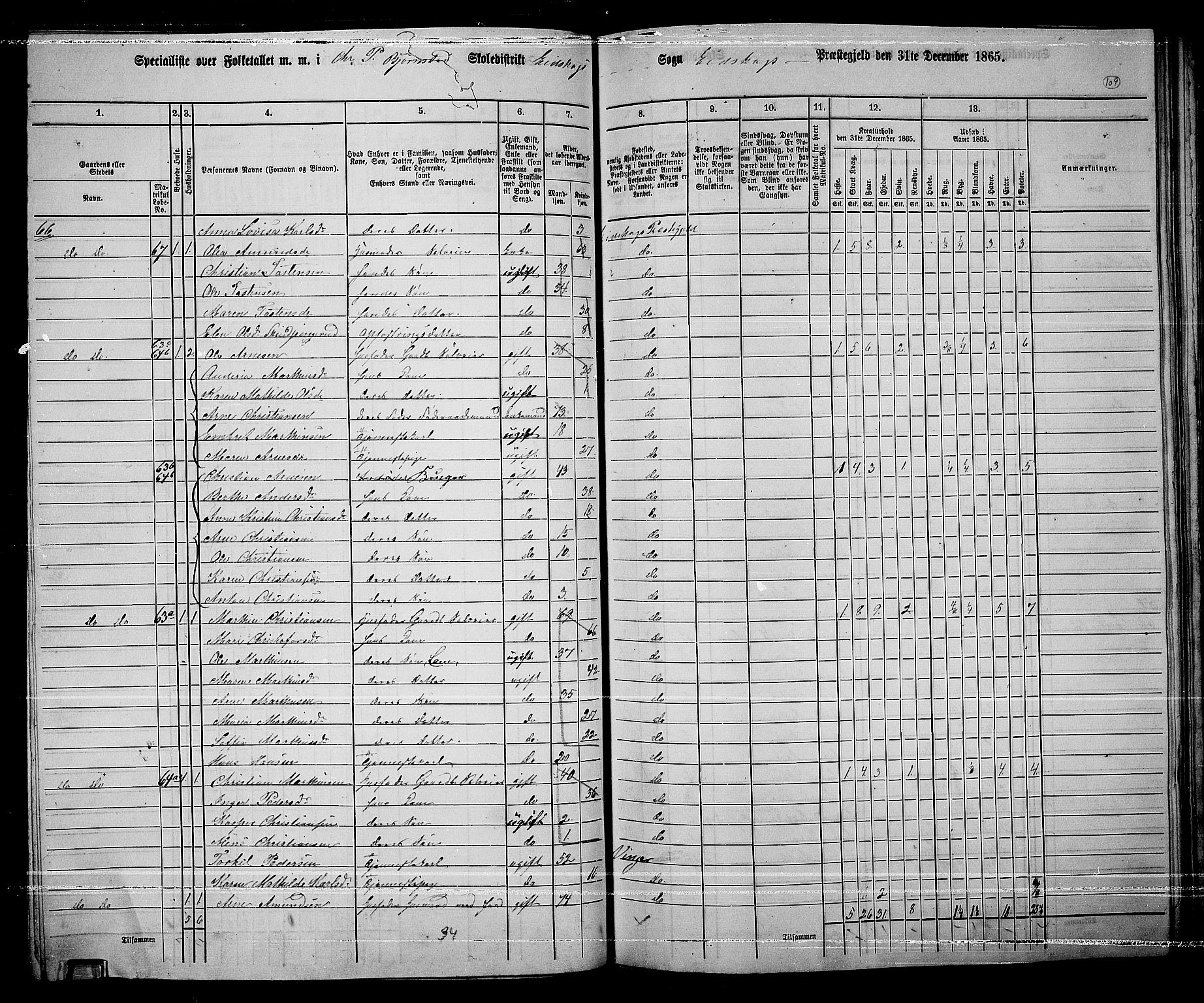 RA, 1865 census for Eidskog, 1865, p. 96