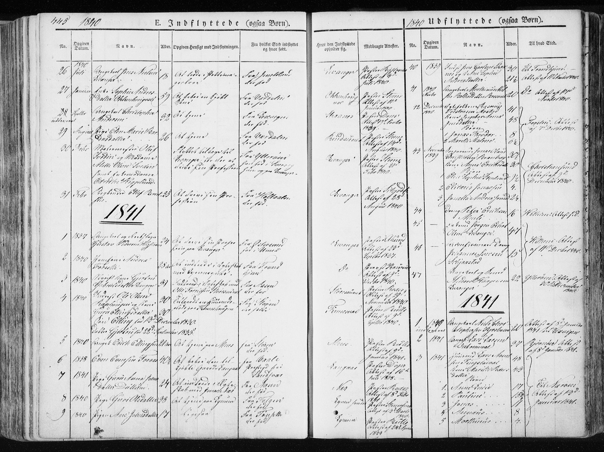 Ministerialprotokoller, klokkerbøker og fødselsregistre - Nord-Trøndelag, SAT/A-1458/717/L0154: Parish register (official) no. 717A06 /1, 1836-1849, p. 445