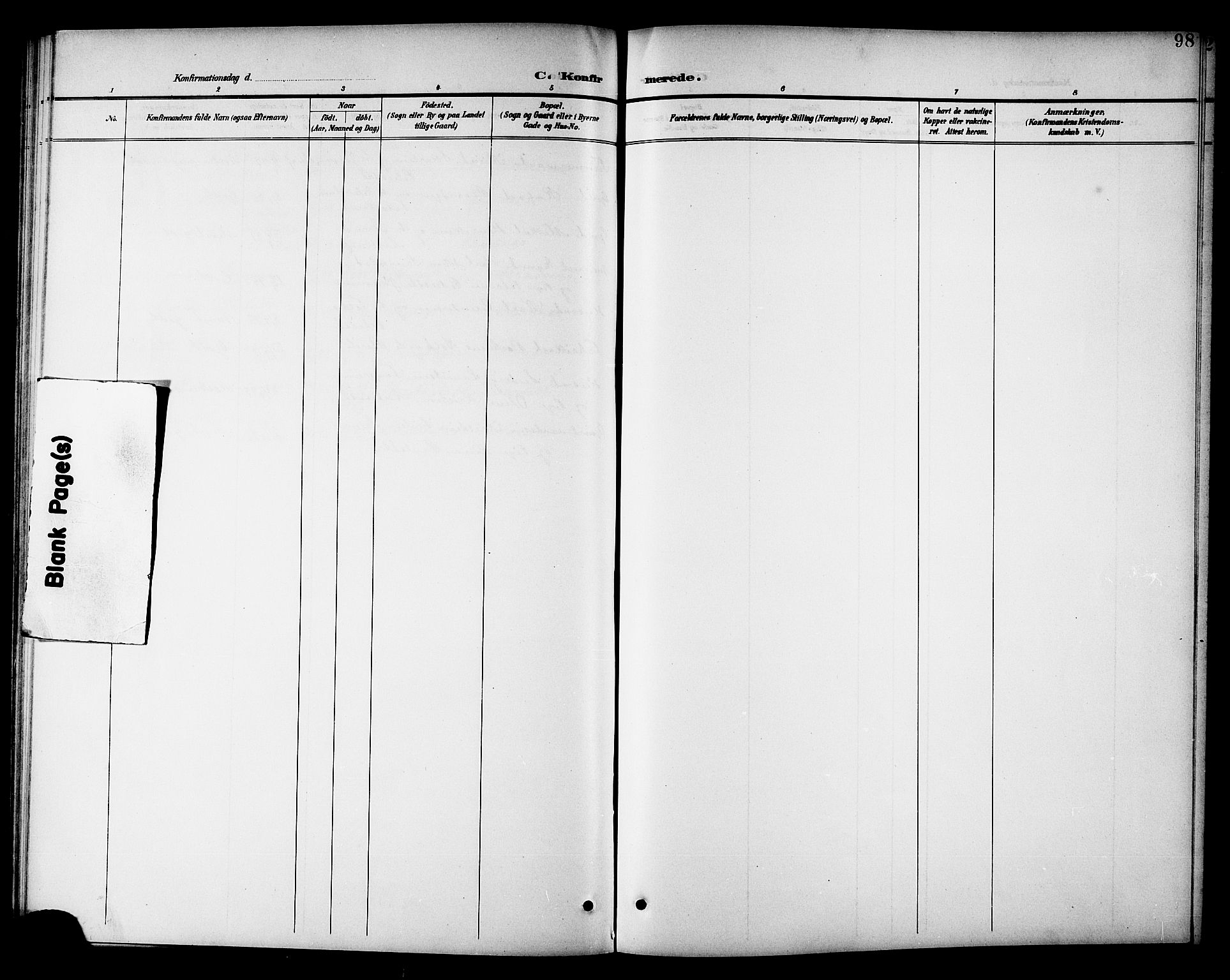 Ministerialprotokoller, klokkerbøker og fødselsregistre - Nord-Trøndelag, SAT/A-1458/741/L0401: Parish register (copy) no. 741C02, 1899-1911, p. 98