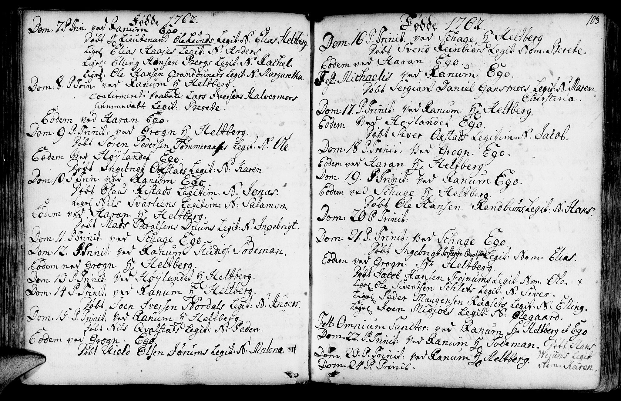 Ministerialprotokoller, klokkerbøker og fødselsregistre - Nord-Trøndelag, SAT/A-1458/764/L0542: Parish register (official) no. 764A02, 1748-1779, p. 103