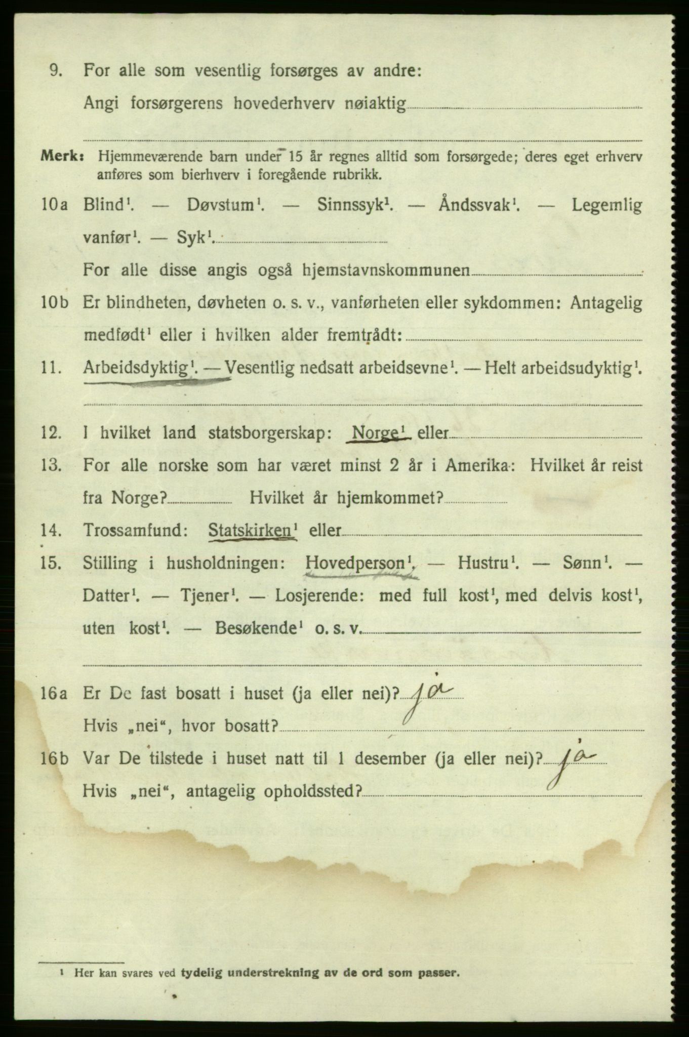 SAO, 1920 census for Fredrikshald, 1920, p. 17489