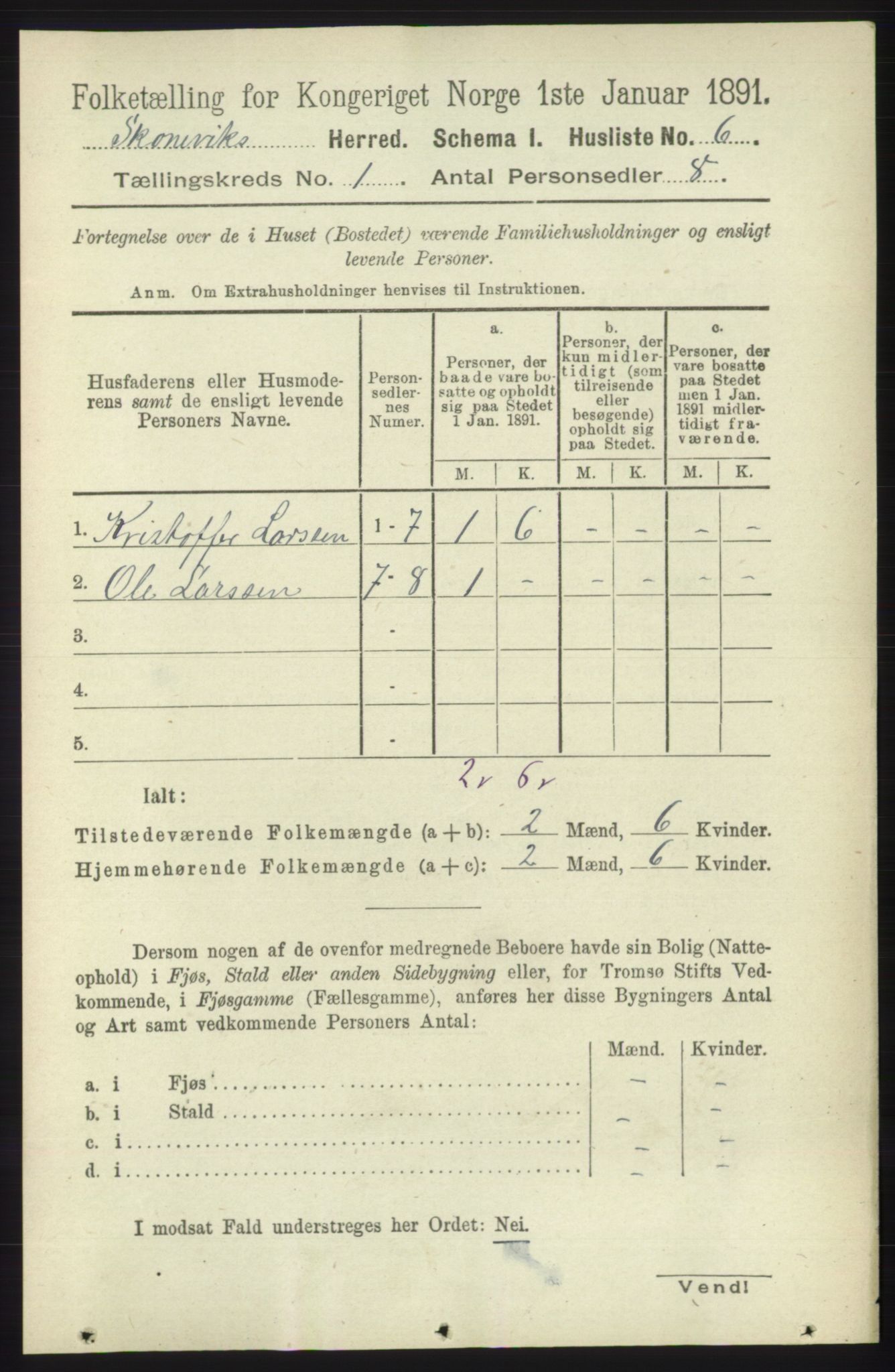 RA, 1891 census for 1212 Skånevik, 1891, p. 37