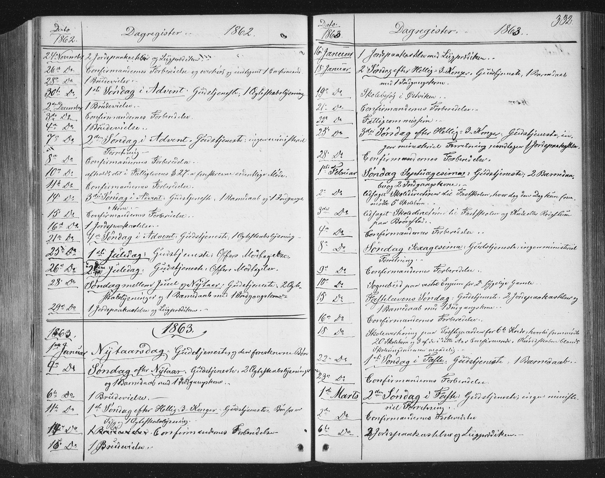 Ministerialprotokoller, klokkerbøker og fødselsregistre - Nord-Trøndelag, SAT/A-1458/749/L0472: Parish register (official) no. 749A06, 1857-1873, p. 332