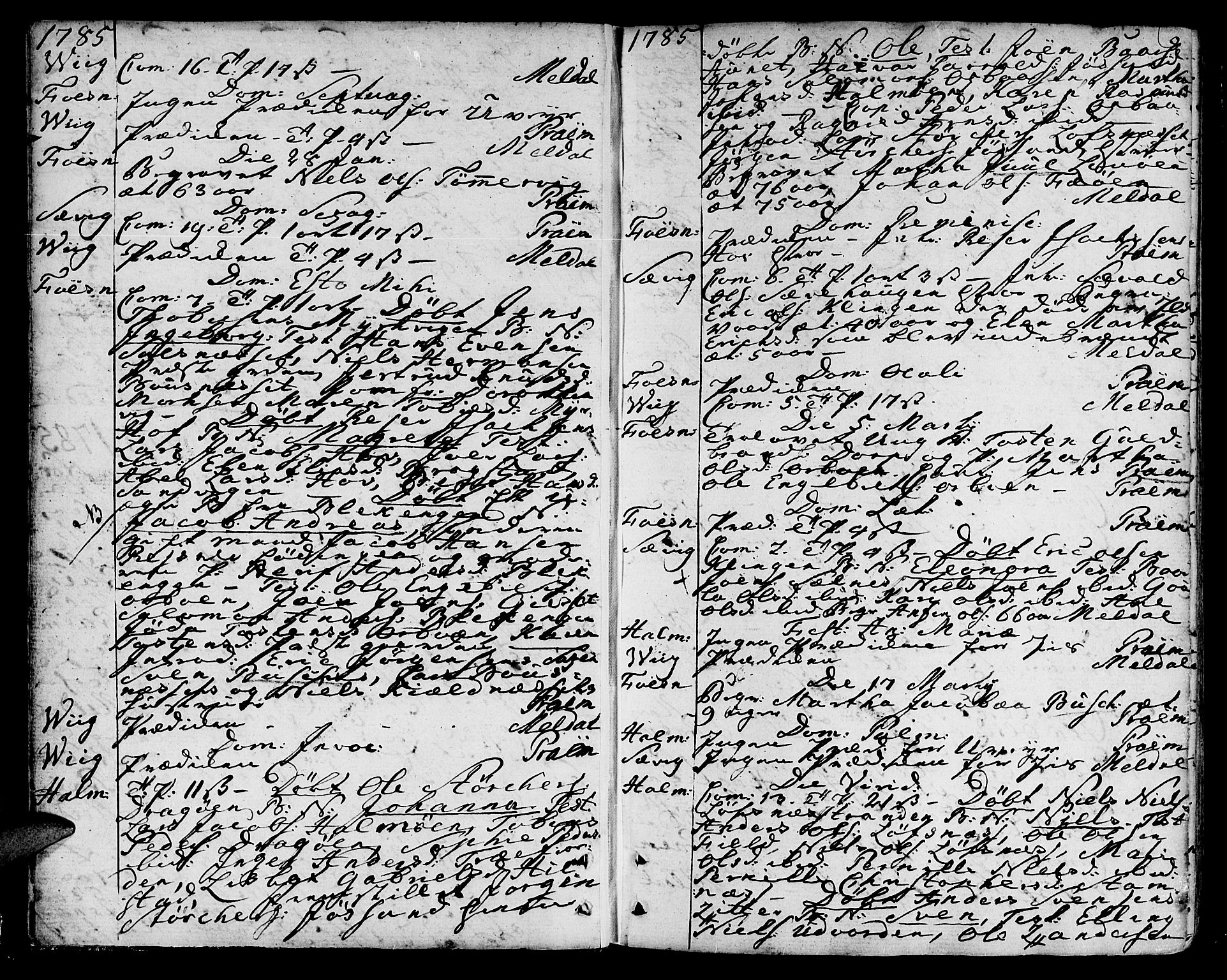 Ministerialprotokoller, klokkerbøker og fødselsregistre - Nord-Trøndelag, SAT/A-1458/773/L0608: Parish register (official) no. 773A02, 1784-1816, p. 9