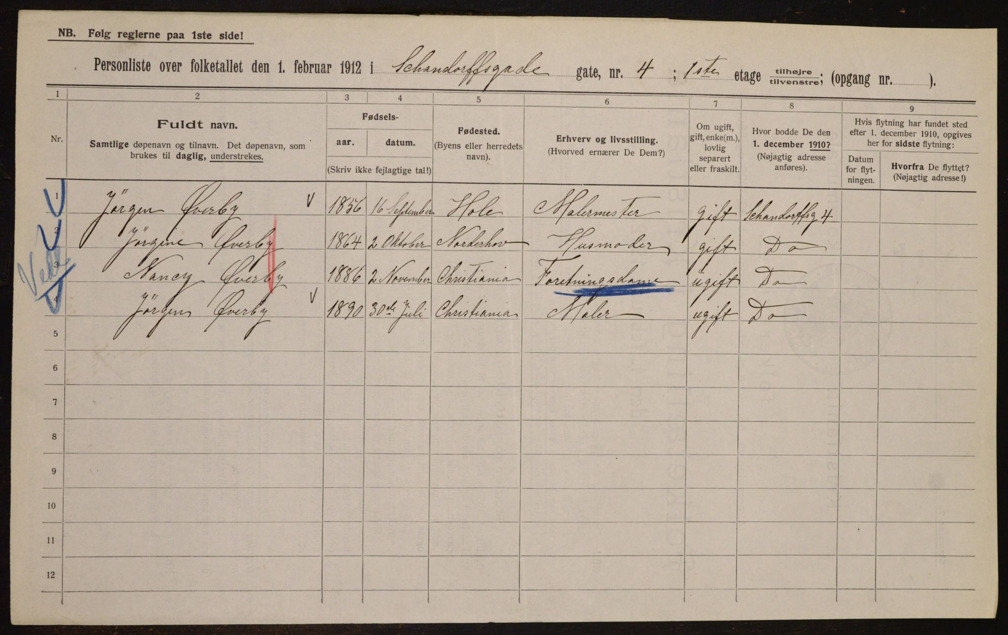 OBA, Municipal Census 1912 for Kristiania, 1912, p. 89795