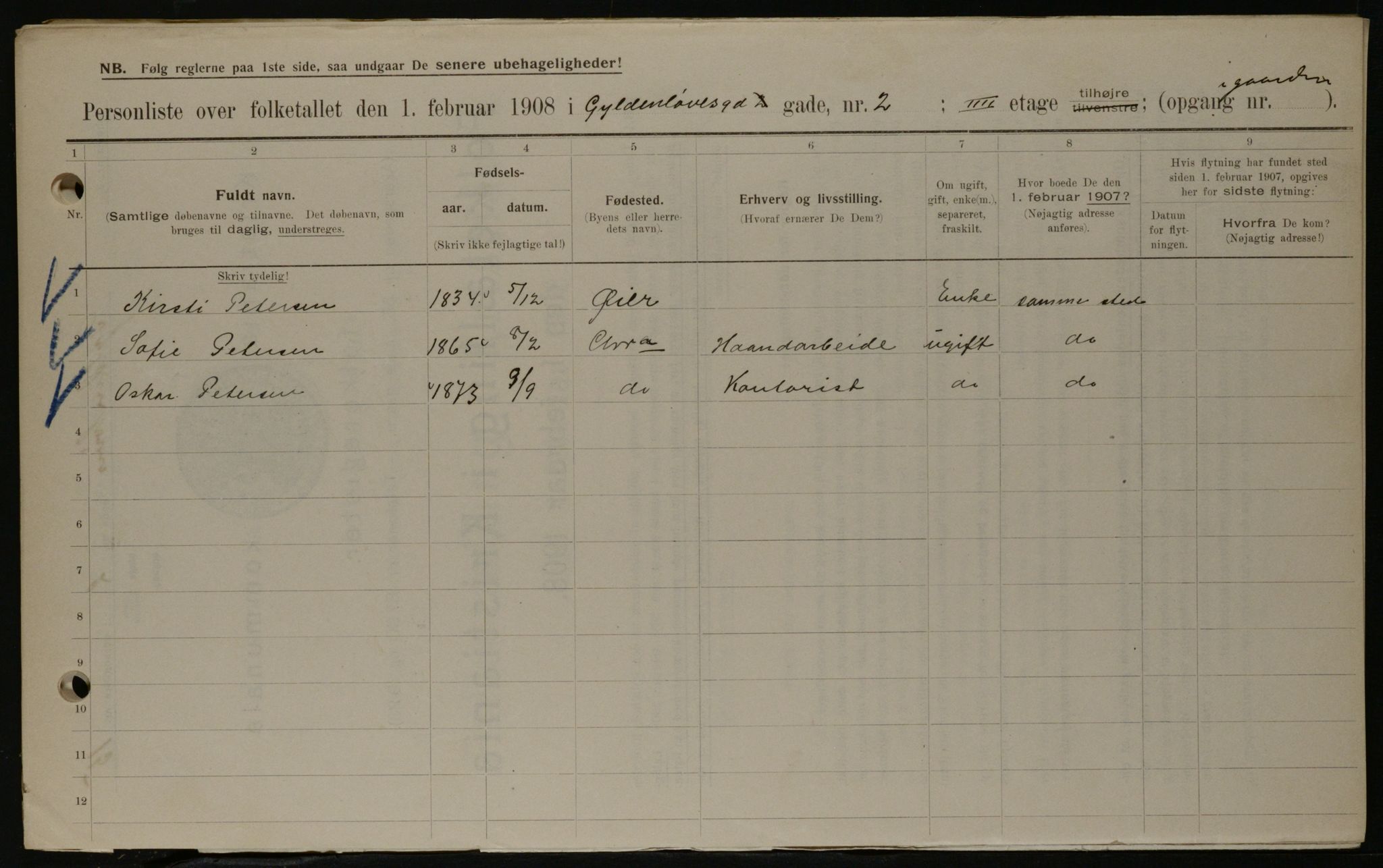 OBA, Municipal Census 1908 for Kristiania, 1908, p. 29323