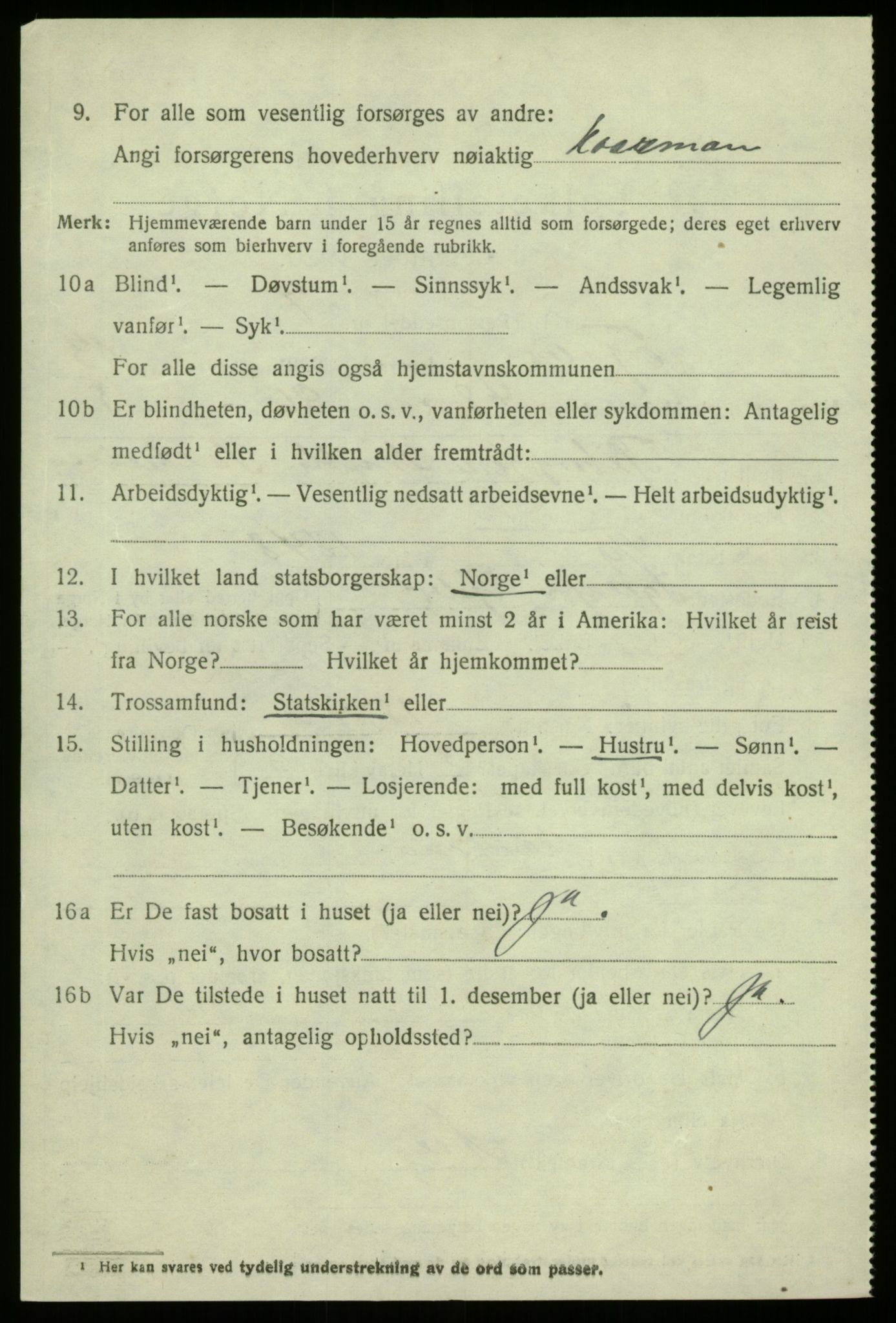 SAB, 1920 census for Fjaler, 1920, p. 7808