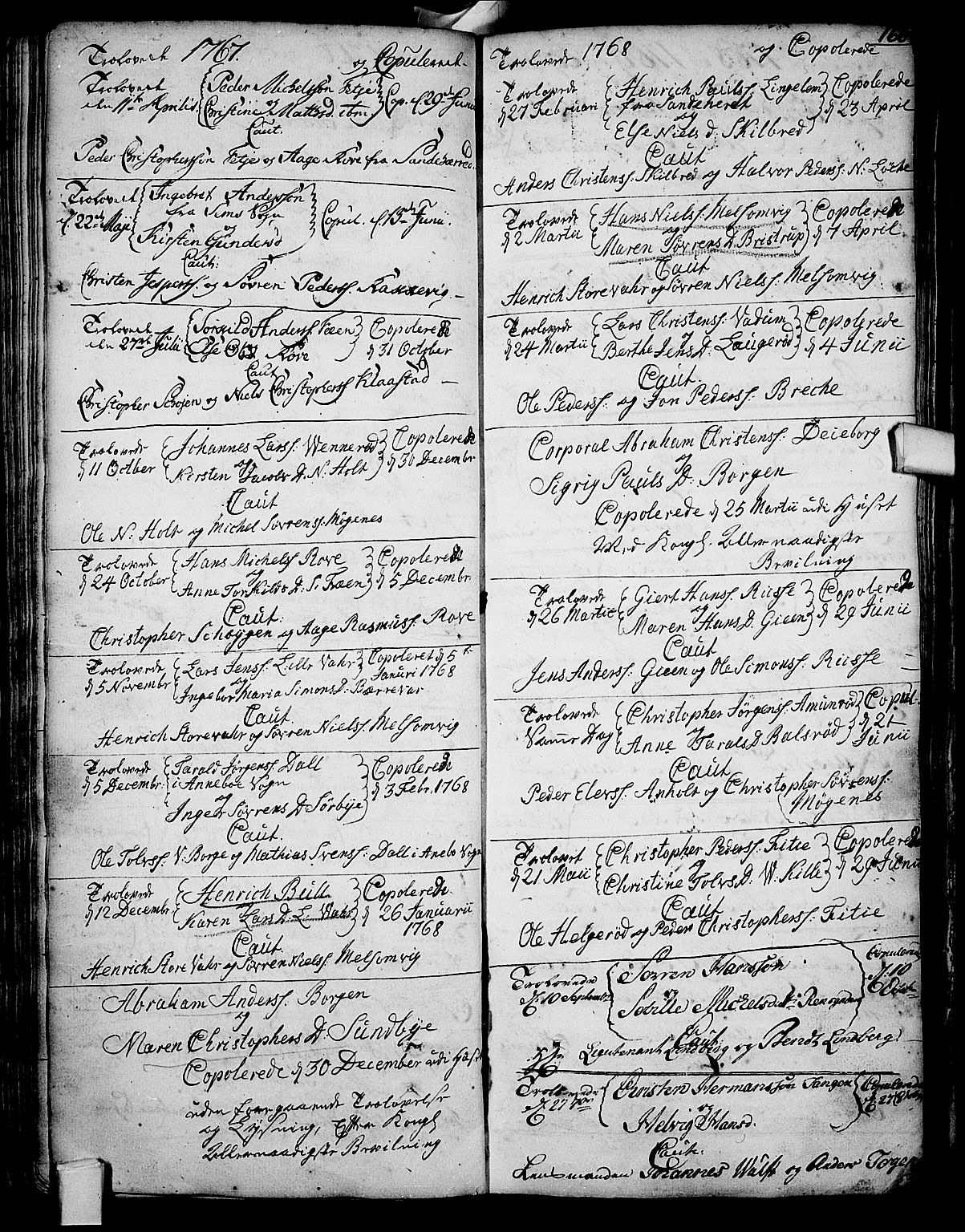 Stokke kirkebøker, AV/SAKO-A-320/F/Fa/L0002: Parish register (official) no. I 2, 1732-1770, p. 166