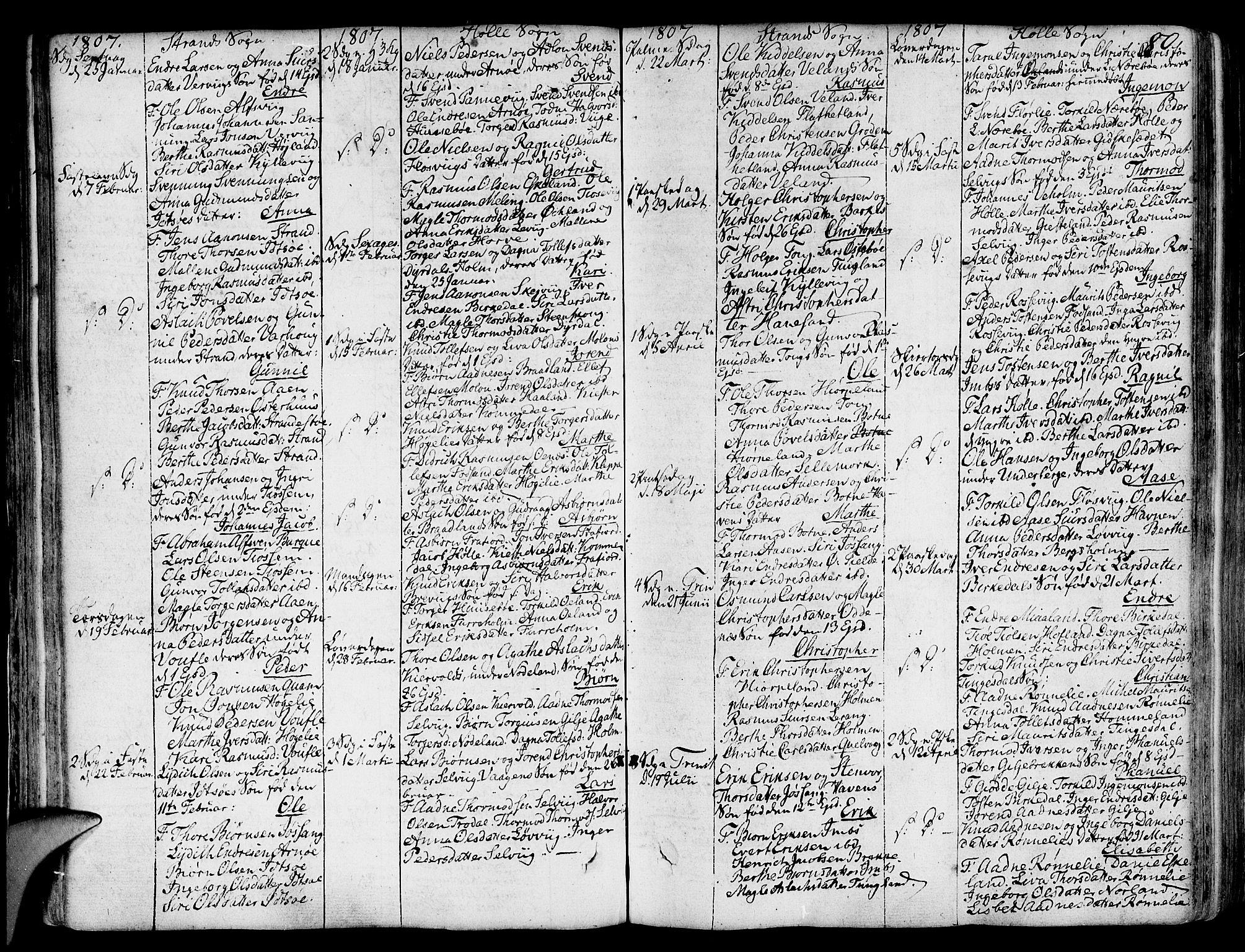 Strand sokneprestkontor, SAST/A-101828/H/Ha/Haa/L0003: Parish register (official) no. A 3, 1769-1816, p. 80