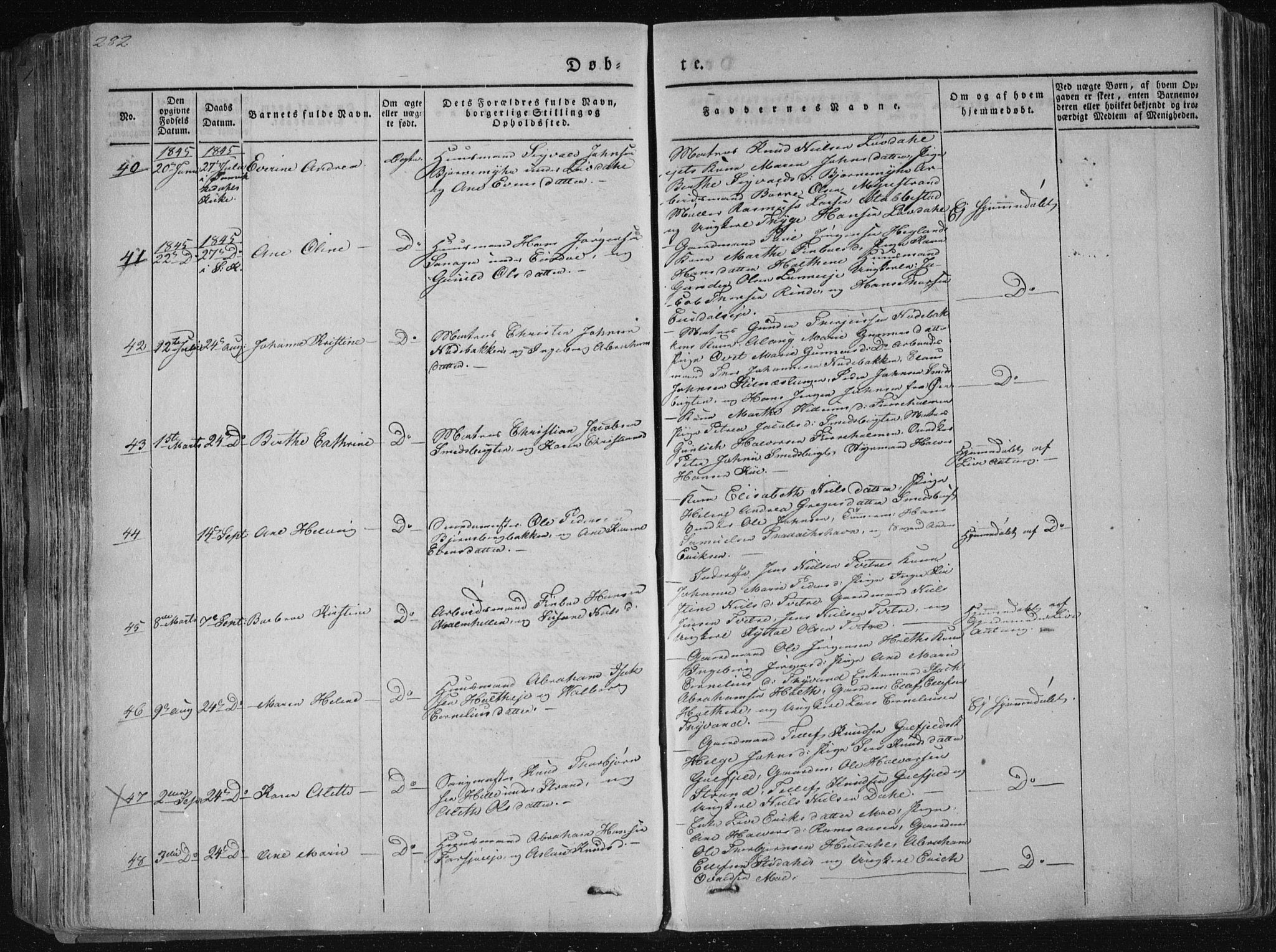 Sannidal kirkebøker, AV/SAKO-A-296/F/Fa/L0006: Parish register (official) no. 6, 1831-1847, p. 282