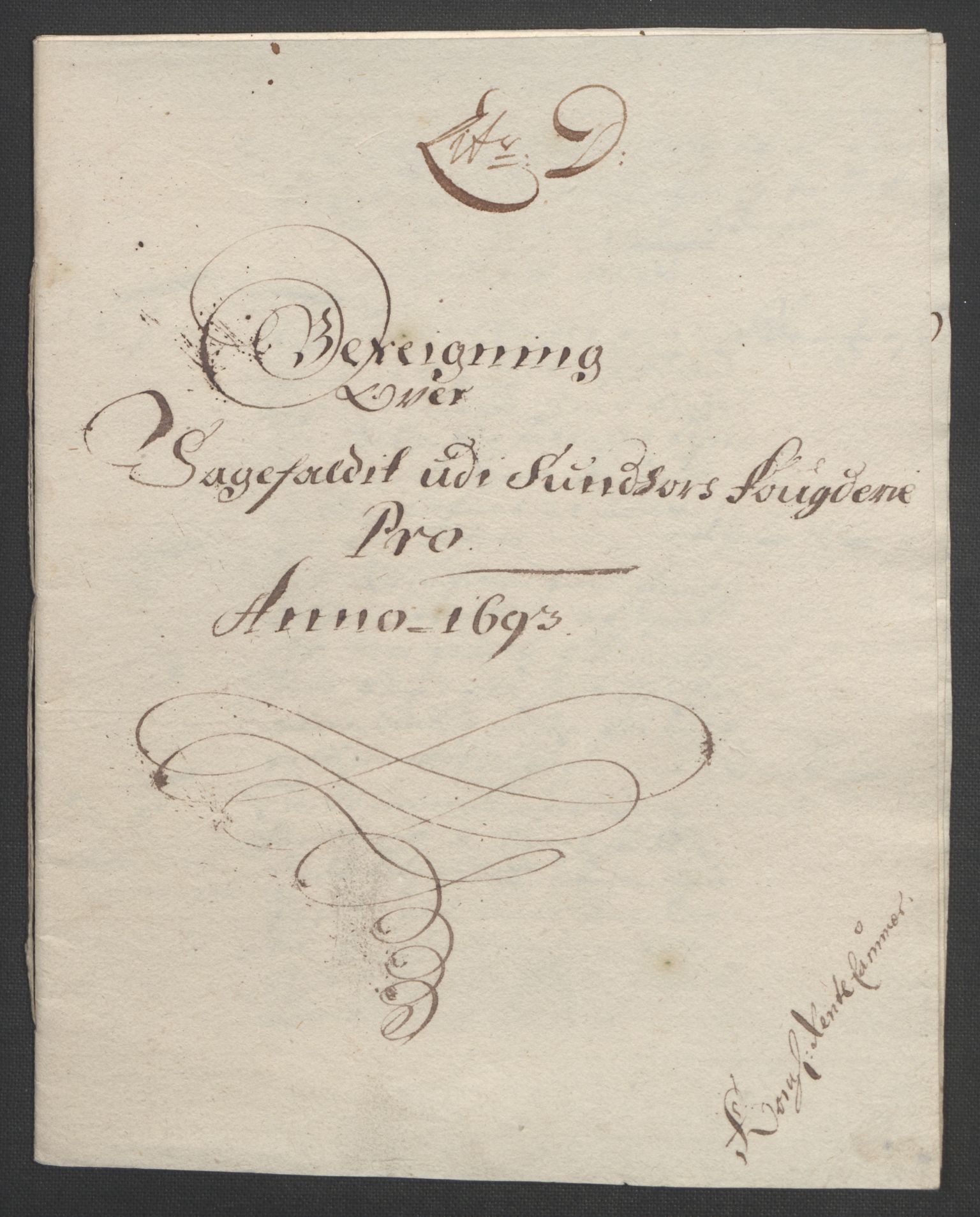 Rentekammeret inntil 1814, Reviderte regnskaper, Fogderegnskap, AV/RA-EA-4092/R48/L2974: Fogderegnskap Sunnhordland og Hardanger, 1693, p. 94