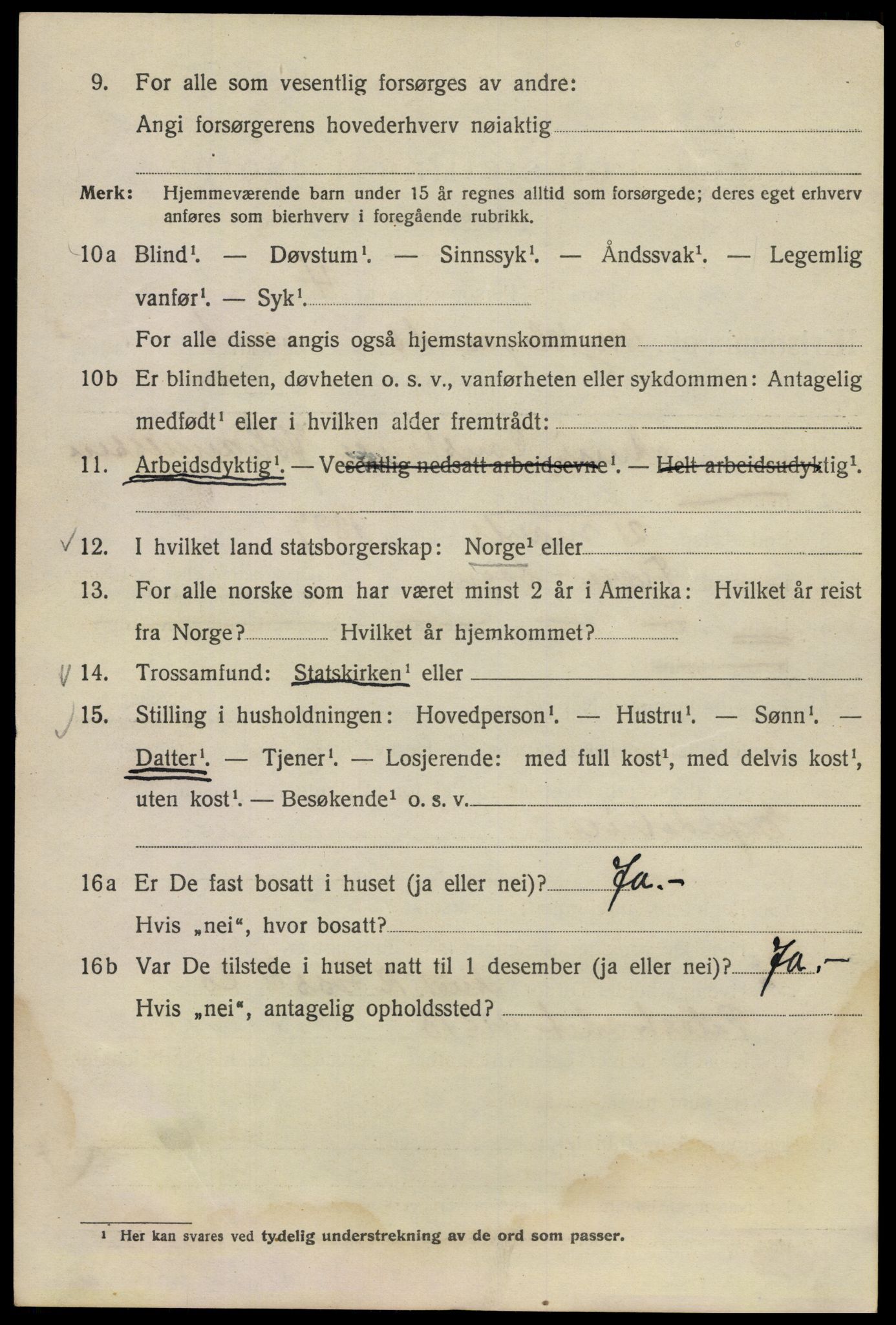 SAO, 1920 census for Kristiania, 1920, p. 405536