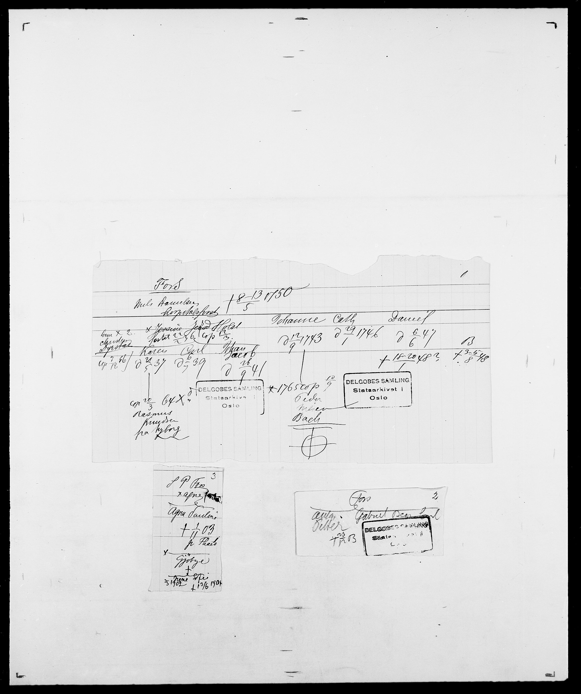 Delgobe, Charles Antoine - samling, AV/SAO-PAO-0038/D/Da/L0012: Flor, Floer, Flohr - Fritzner, p. 599