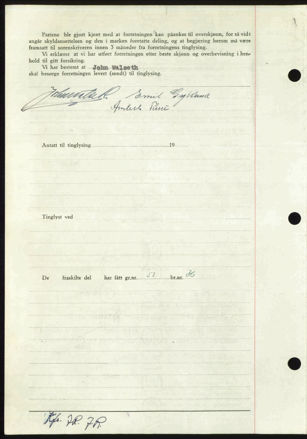 Nordmøre sorenskriveri, AV/SAT-A-4132/1/2/2Ca: Mortgage book no. A117, 1950-1950, Diary no: : 4015/1950