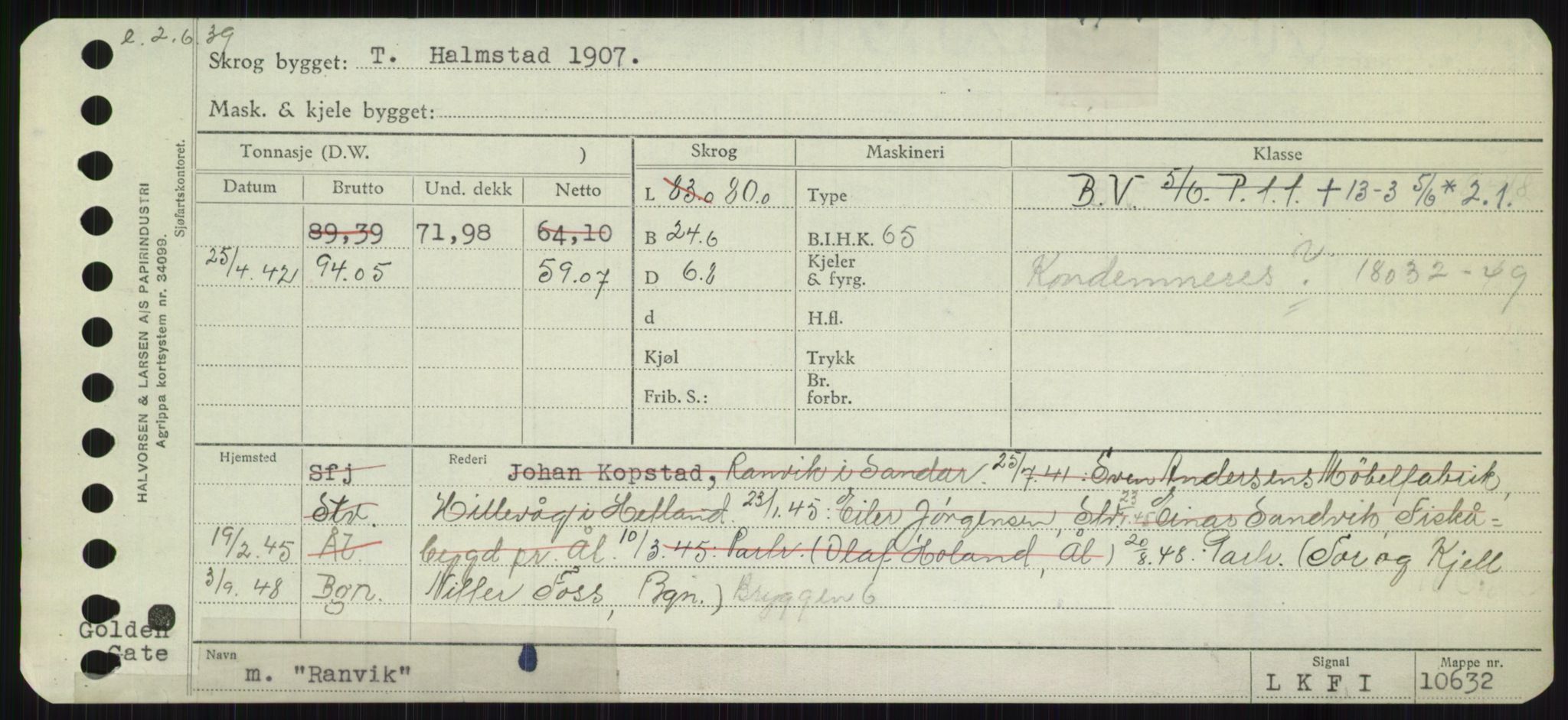 Sjøfartsdirektoratet med forløpere, Skipsmålingen, RA/S-1627/H/Ha/L0004/0002: Fartøy, Mas-R / Fartøy, Odin-R, p. 547