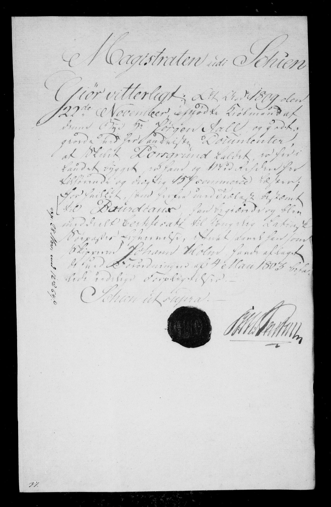 Danske Kanselli, Skapsaker, AV/RA-EA-4061/F/L0052: Skap 13, pakke 2, 1809-1810, p. 359