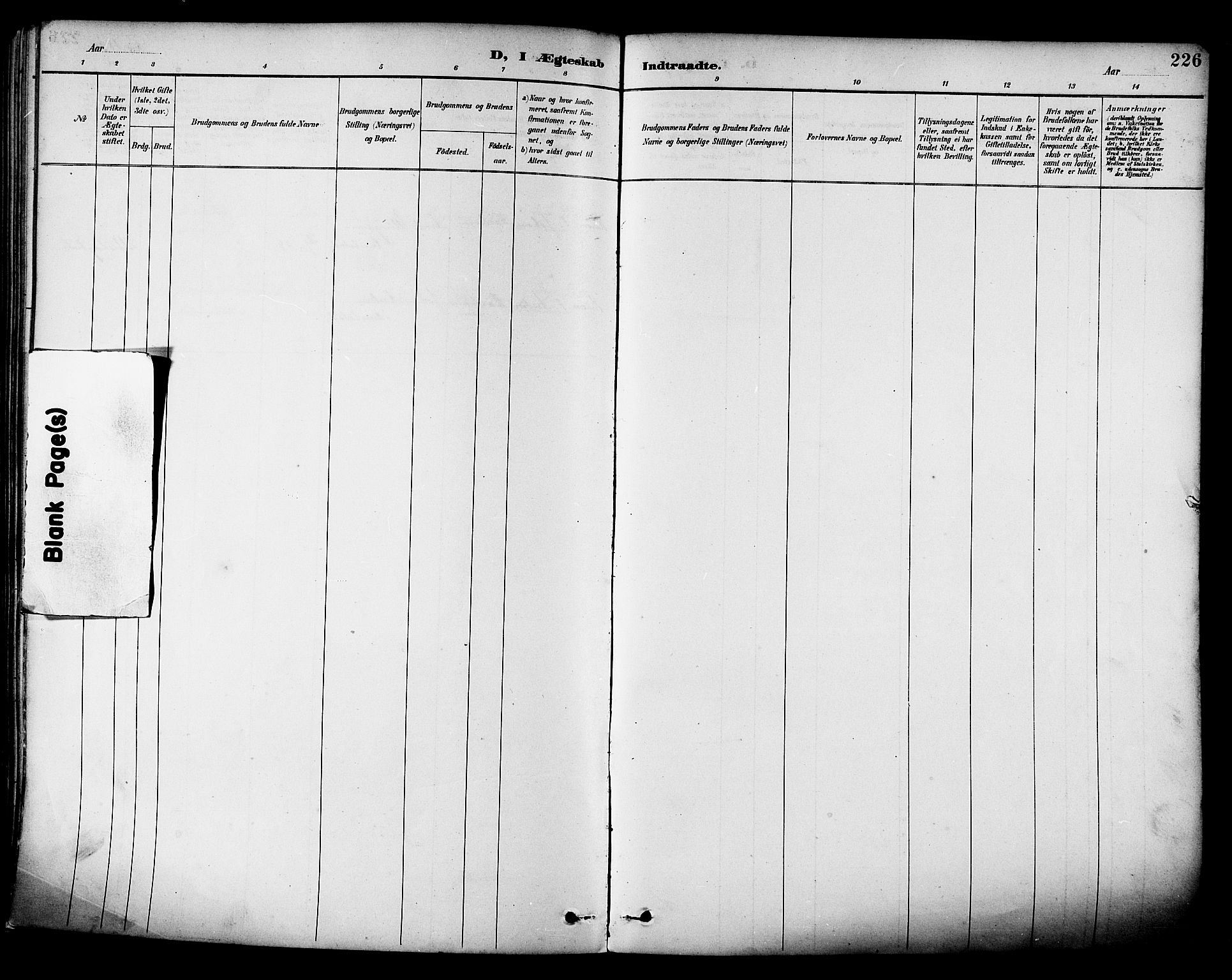 Ministerialprotokoller, klokkerbøker og fødselsregistre - Nordland, AV/SAT-A-1459/880/L1133: Parish register (official) no. 880A07, 1888-1898, p. 226