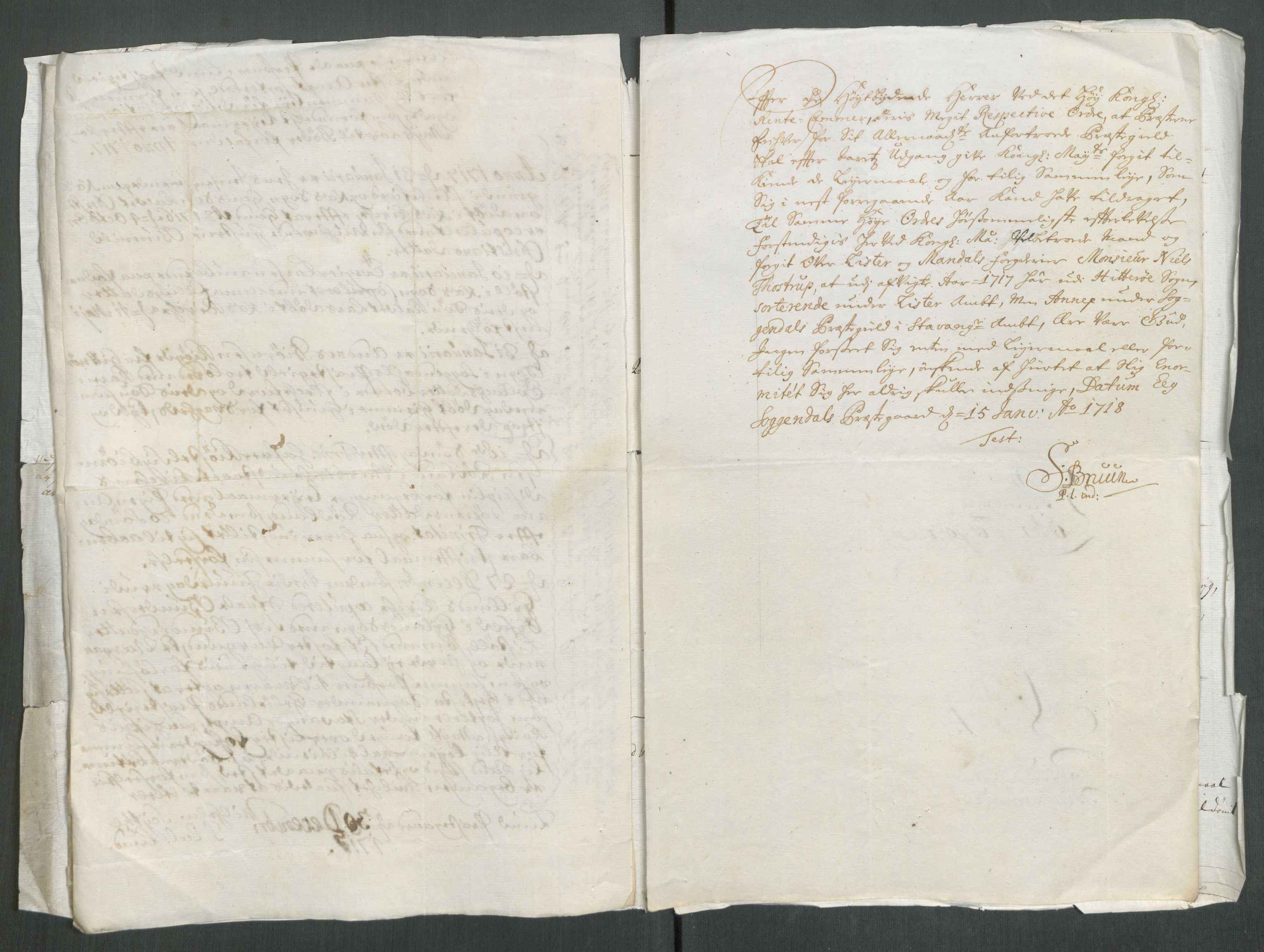 Rentekammeret inntil 1814, Reviderte regnskaper, Fogderegnskap, AV/RA-EA-4092/R43/L2561: Fogderegnskap Lista og Mandal, 1717, p. 181