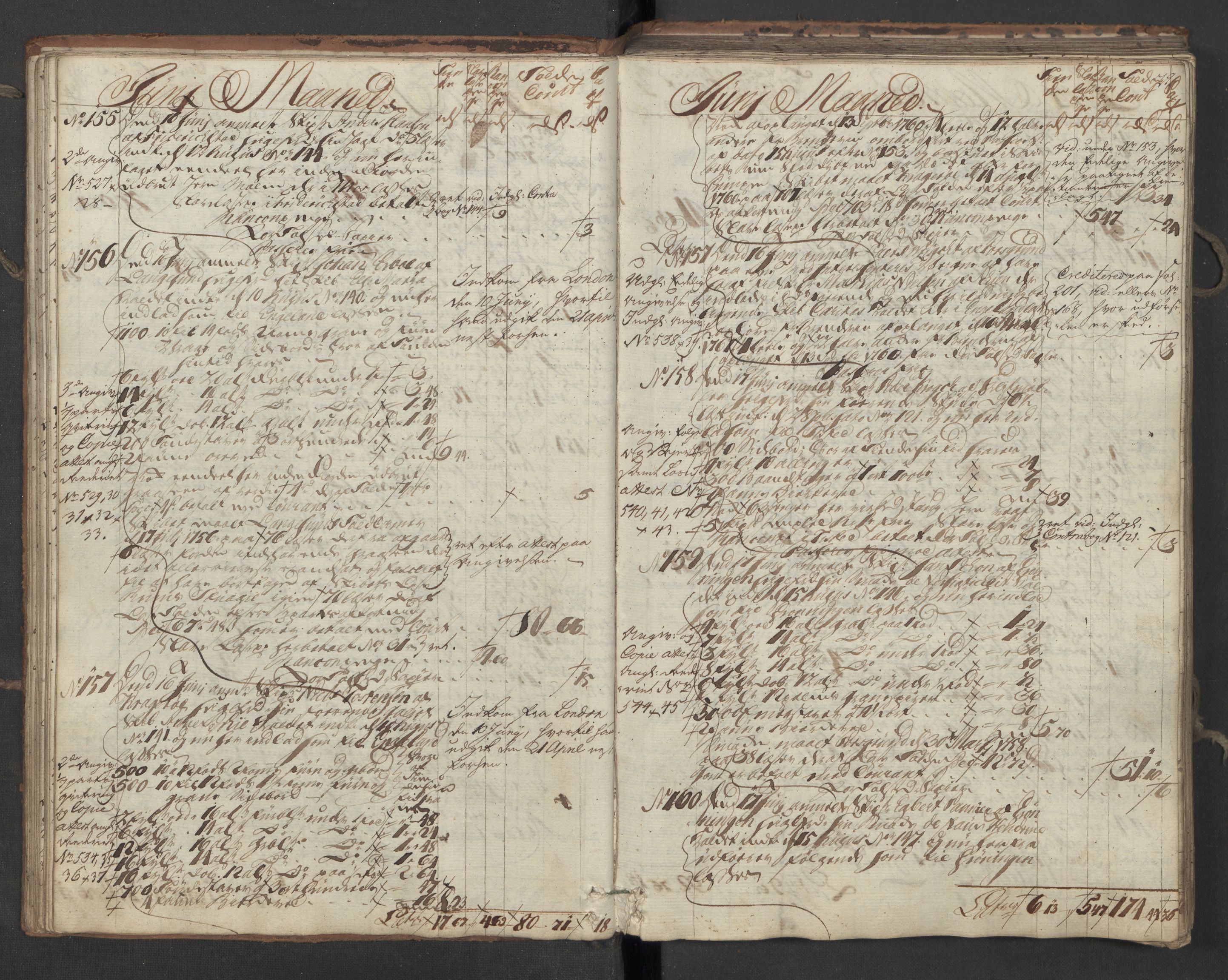 Generaltollkammeret, tollregnskaper, AV/RA-EA-5490/R12/L0047/0001: Tollregnskaper Langesund / Utgående hovedtollbok, 1762, p. 28b-29a