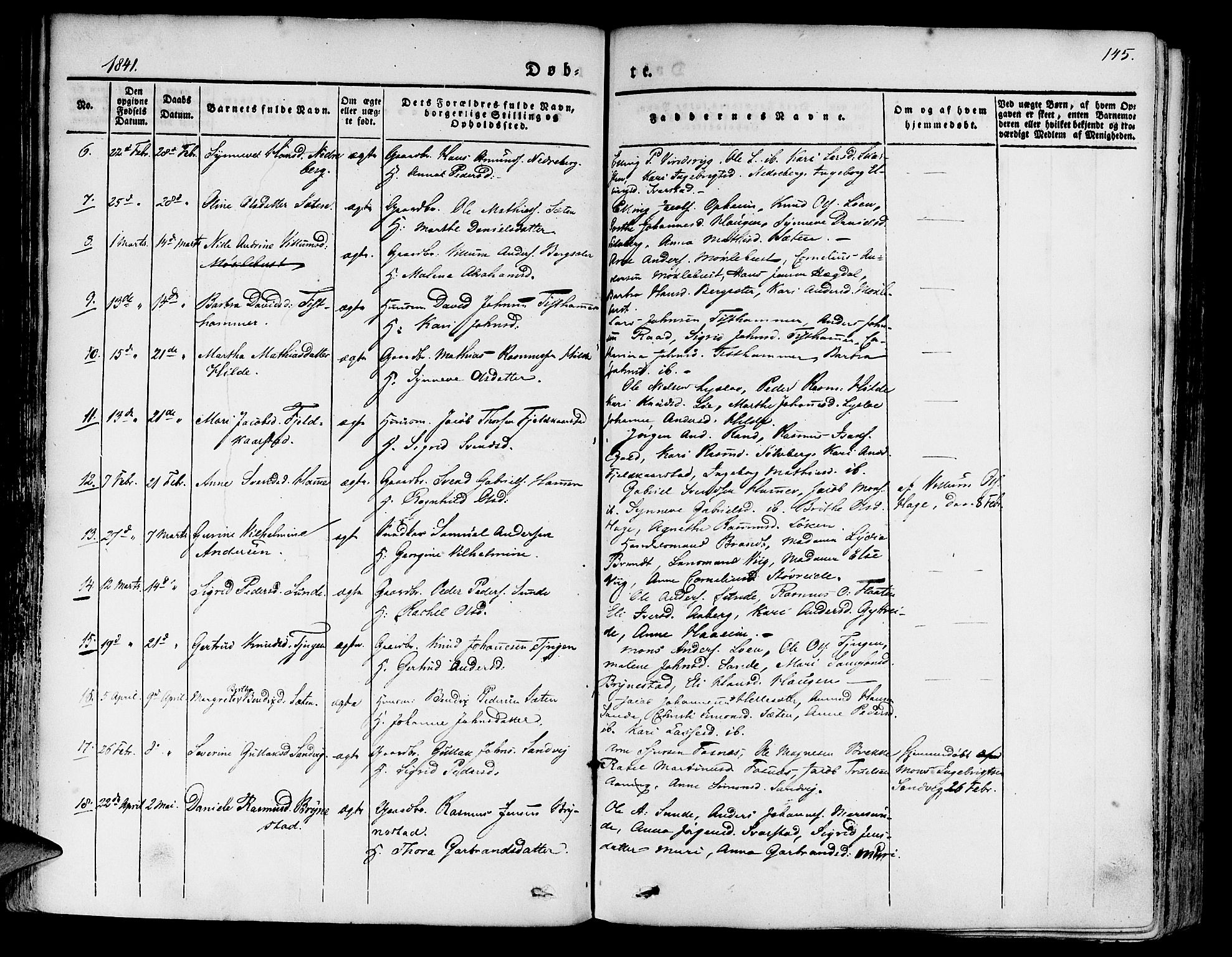 Innvik sokneprestembete, SAB/A-80501: Parish register (official) no. A 4I, 1831-1846, p. 145