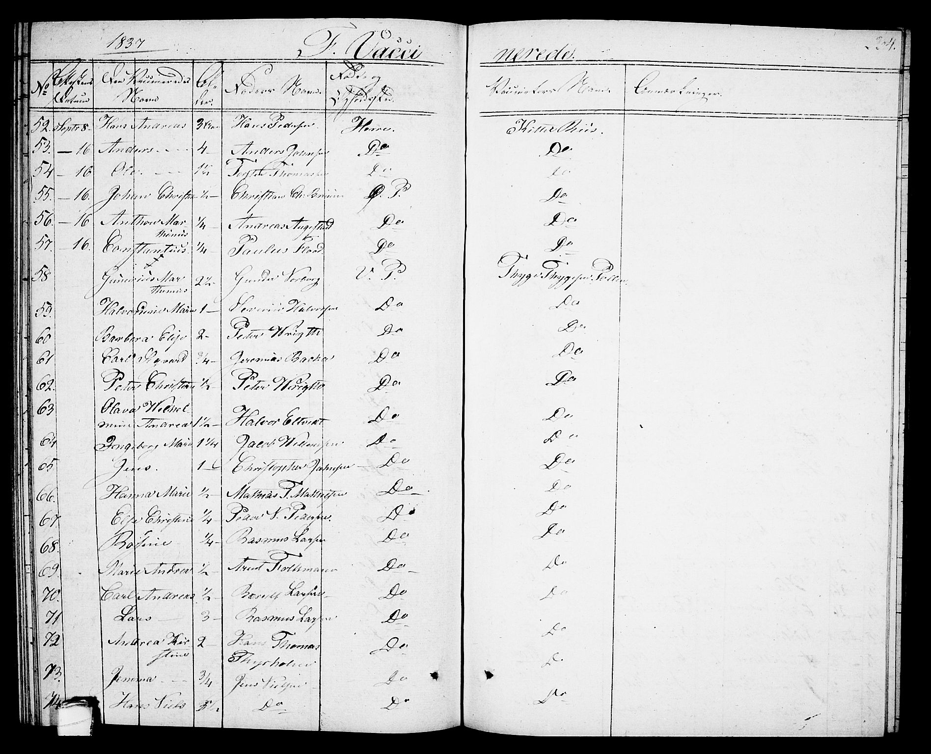Porsgrunn kirkebøker , SAKO/A-104/G/Gb/L0002: Parish register (copy) no. II 2, 1828-1841, p. 234