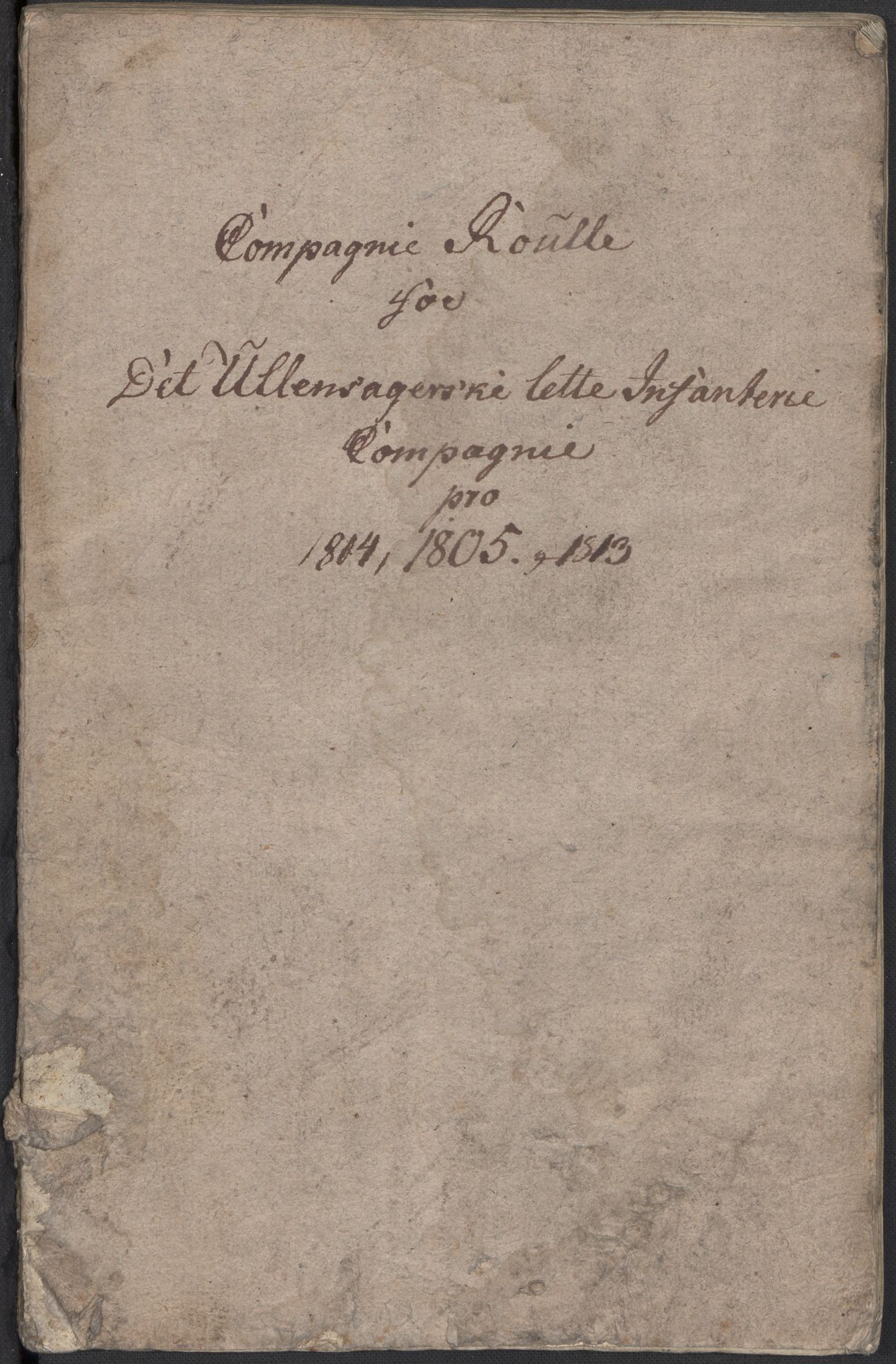 Generalitets- og kommissariatskollegiet, Det kongelige norske kommissariatskollegium, AV/RA-EA-5420/E/Eh/L0023: Norske jegerkorps, 1805, p. 459