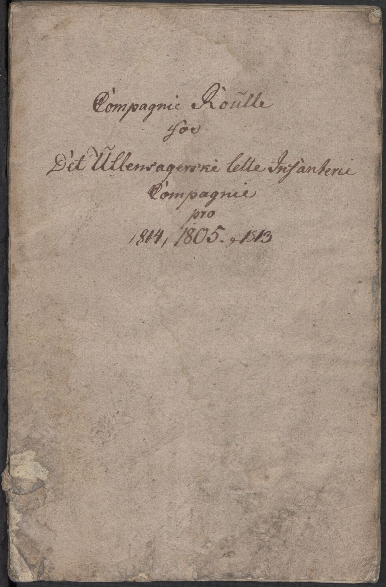 Generalitets- og kommissariatskollegiet, Det kongelige norske kommissariatskollegium, RA/EA-5420/E/Eh/L0023: Norske jegerkorps, 1805, p. 459