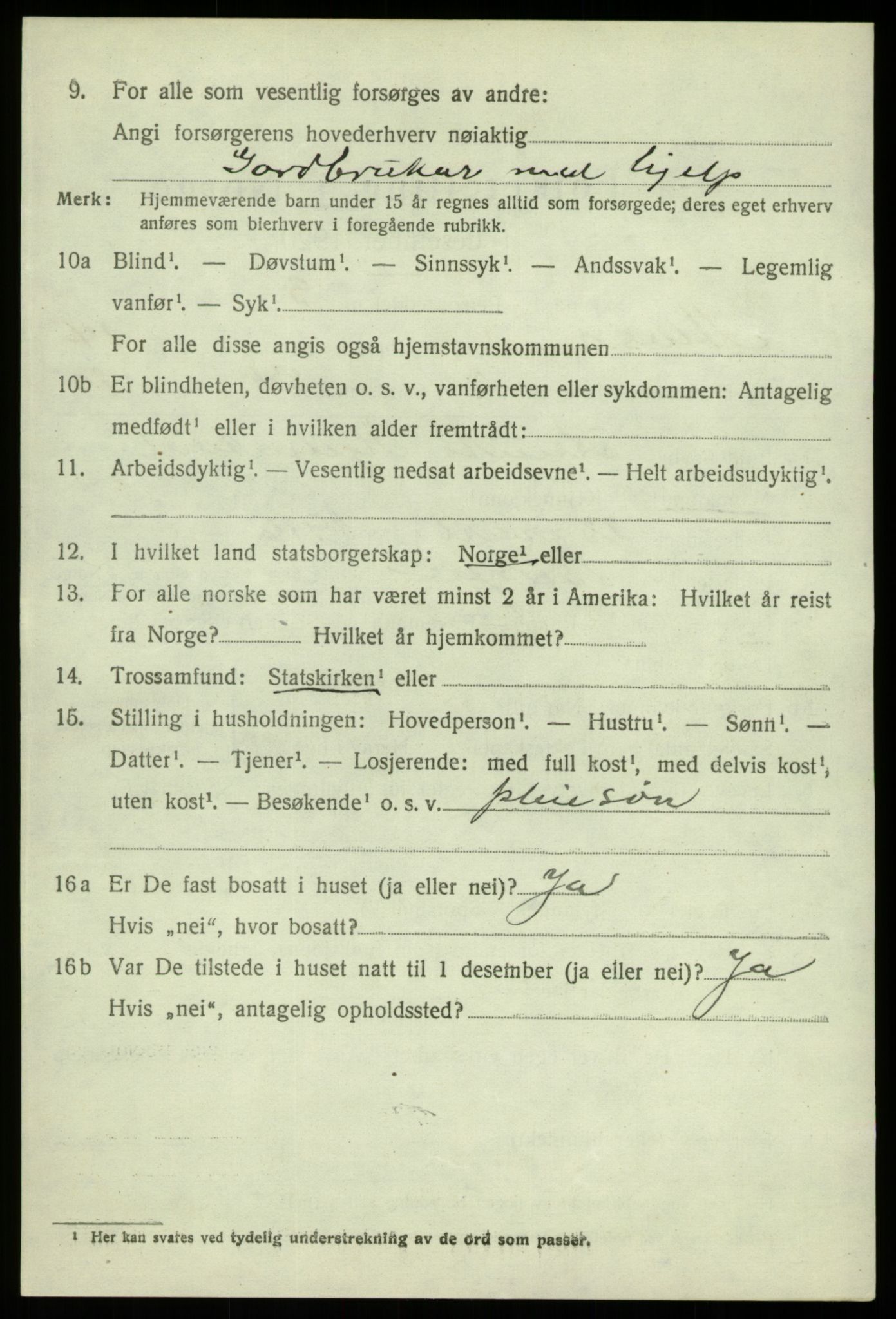 SAB, 1920 census for Alversund, 1920, p. 7683