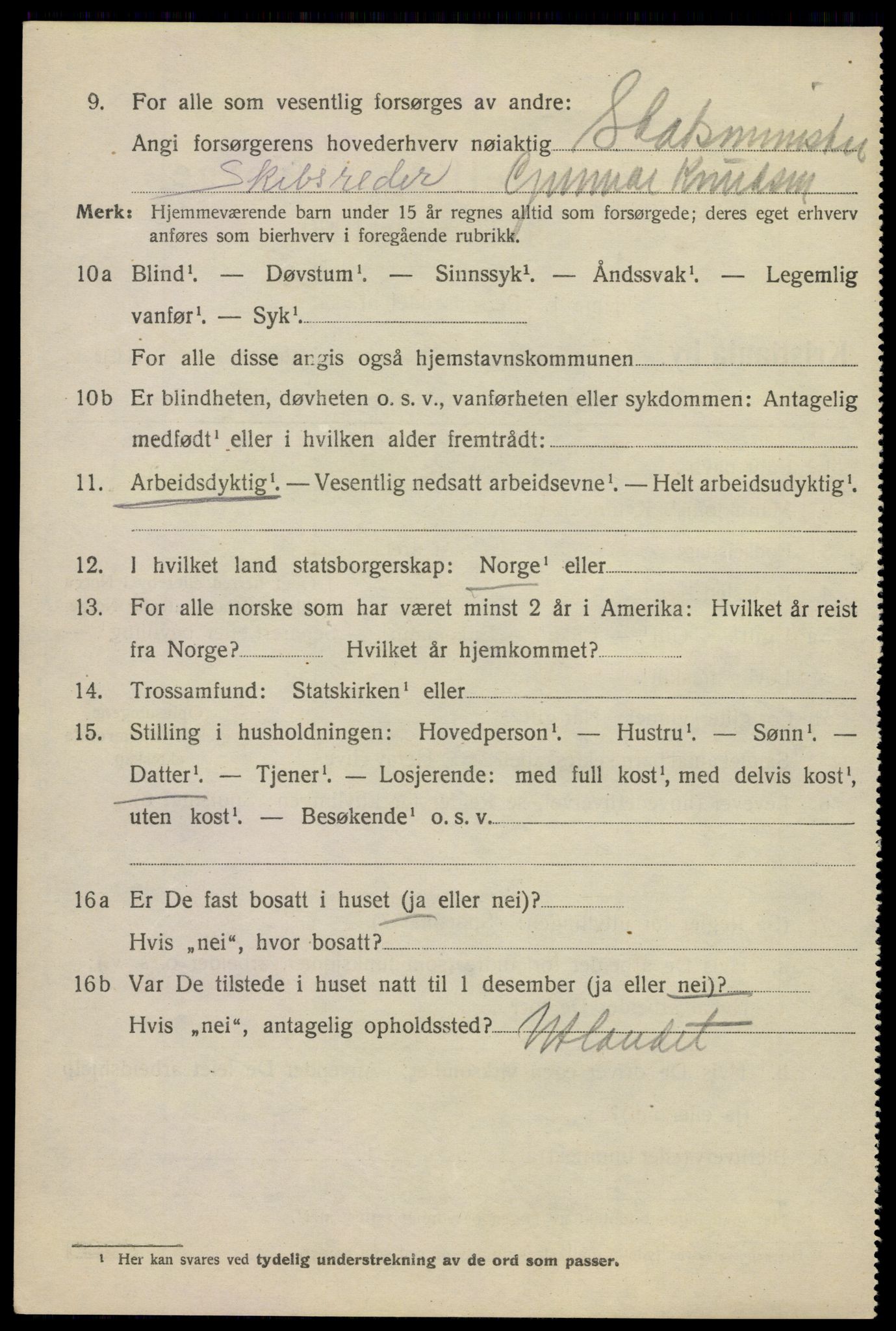 SAO, 1920 census for Kristiania, 1920, p. 636160