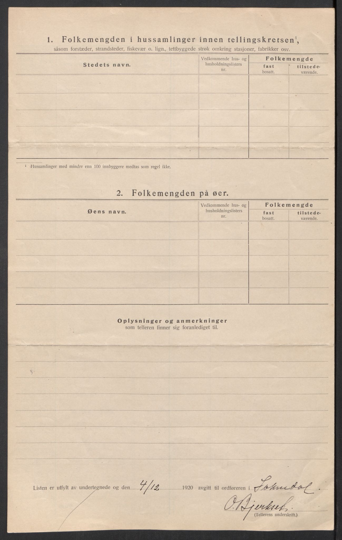 SAT, 1920 census for Soknedal, 1920, p. 24