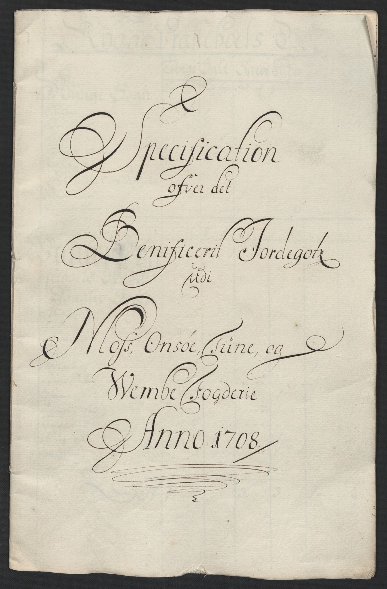 Rentekammeret inntil 1814, Reviderte regnskaper, Fogderegnskap, RA/EA-4092/R04/L0134: Fogderegnskap Moss, Onsøy, Tune, Veme og Åbygge, 1707-1708, p. 337