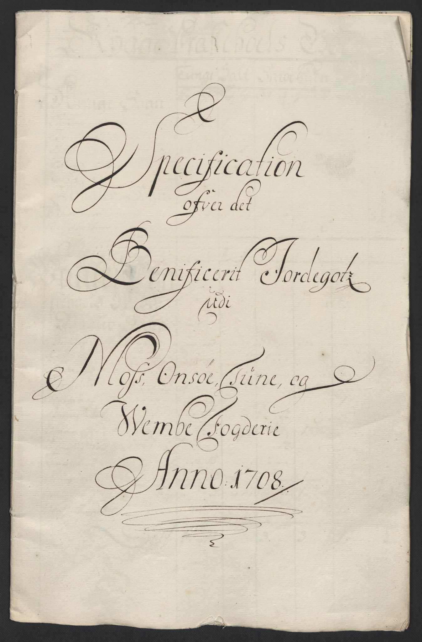 Rentekammeret inntil 1814, Reviderte regnskaper, Fogderegnskap, AV/RA-EA-4092/R04/L0134: Fogderegnskap Moss, Onsøy, Tune, Veme og Åbygge, 1707-1708, p. 337