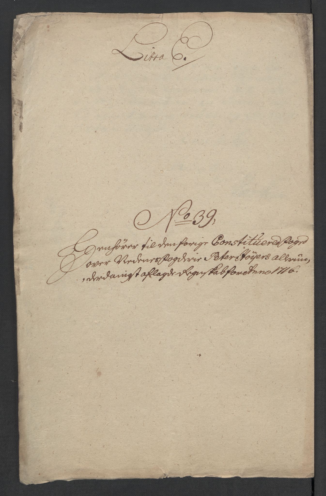 Rentekammeret inntil 1814, Reviderte regnskaper, Fogderegnskap, RA/EA-4092/R39/L2325: Fogderegnskap Nedenes, 1716, p. 350