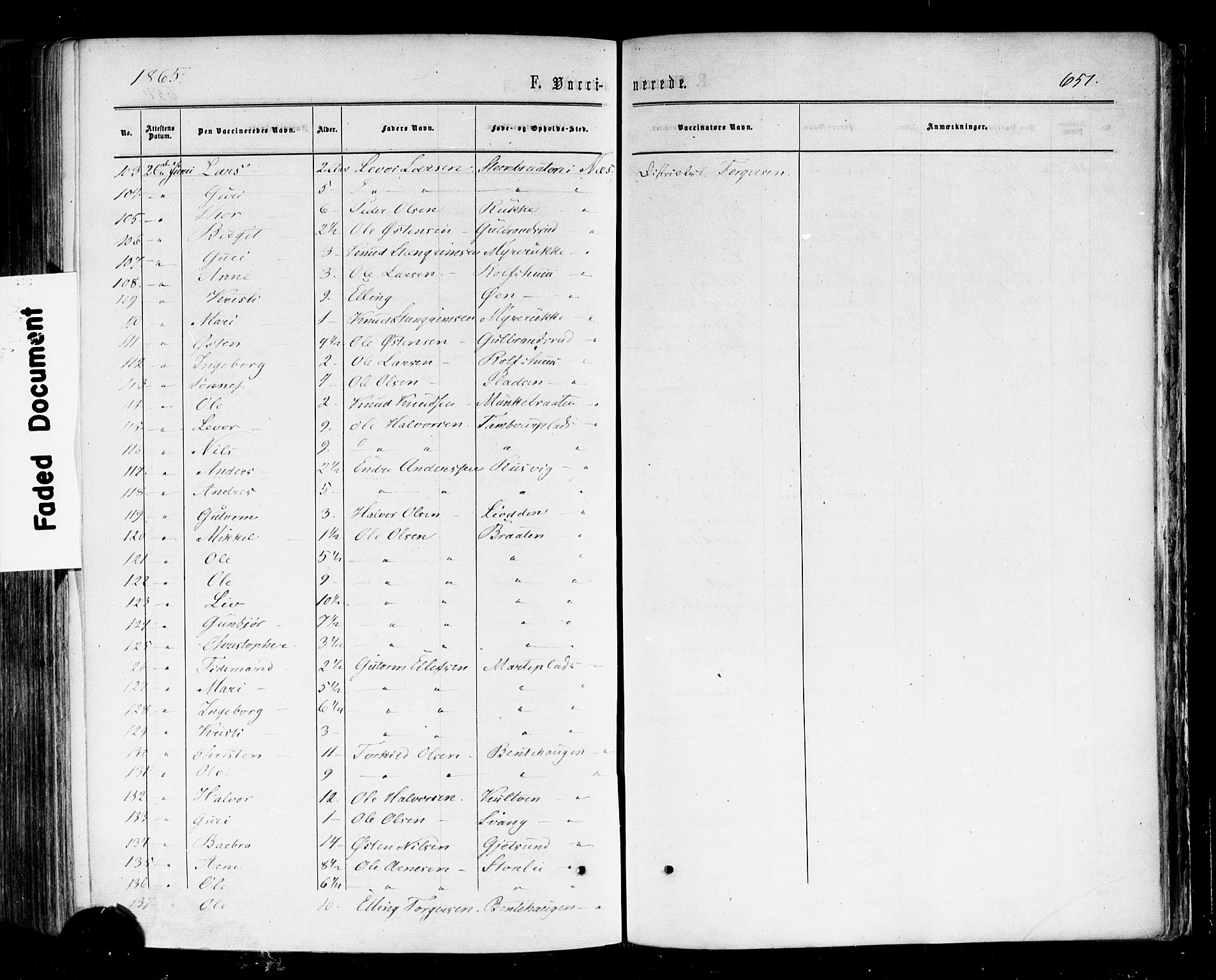 Nes kirkebøker, AV/SAKO-A-236/F/Fa/L0010: Parish register (official) no. 10, 1864-1880, p. 651