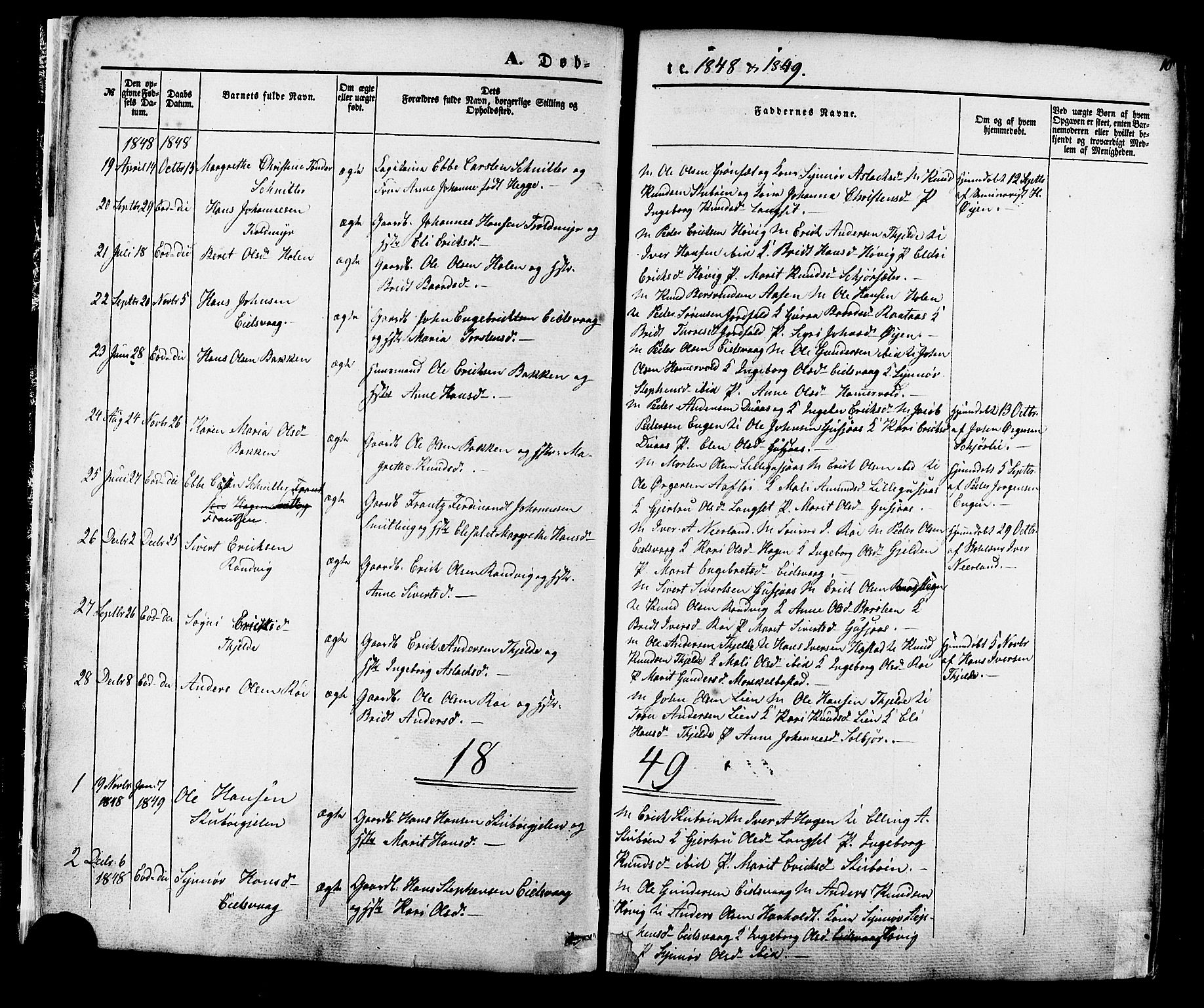 Ministerialprotokoller, klokkerbøker og fødselsregistre - Møre og Romsdal, SAT/A-1454/551/L0625: Parish register (official) no. 551A05, 1846-1879, p. 10