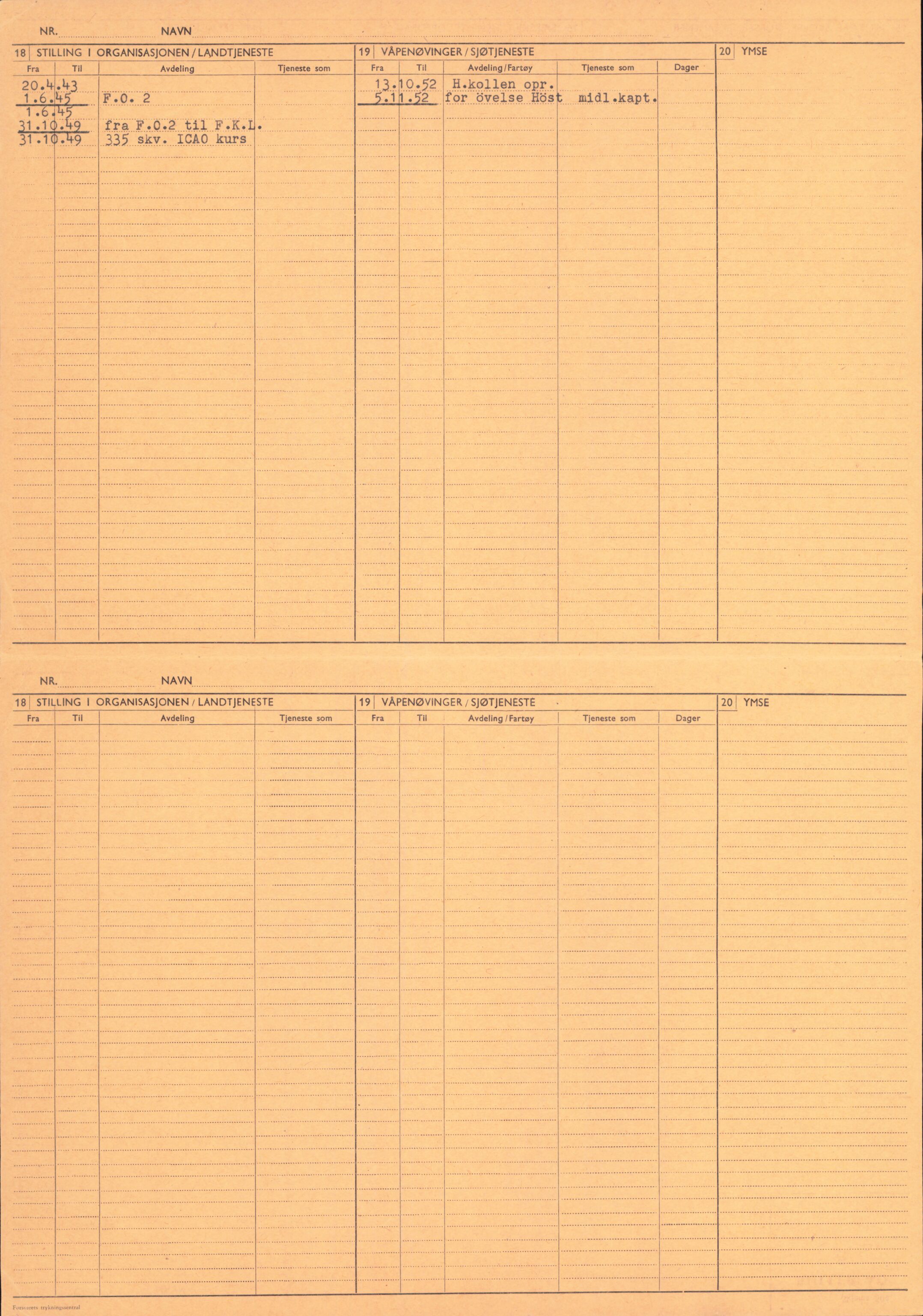 Forsvaret, Forsvarets overkommando/Luftforsvarsstaben, AV/RA-RAFA-4079/P/Pa/L0028: Personellpapirer, 1911, p. 105