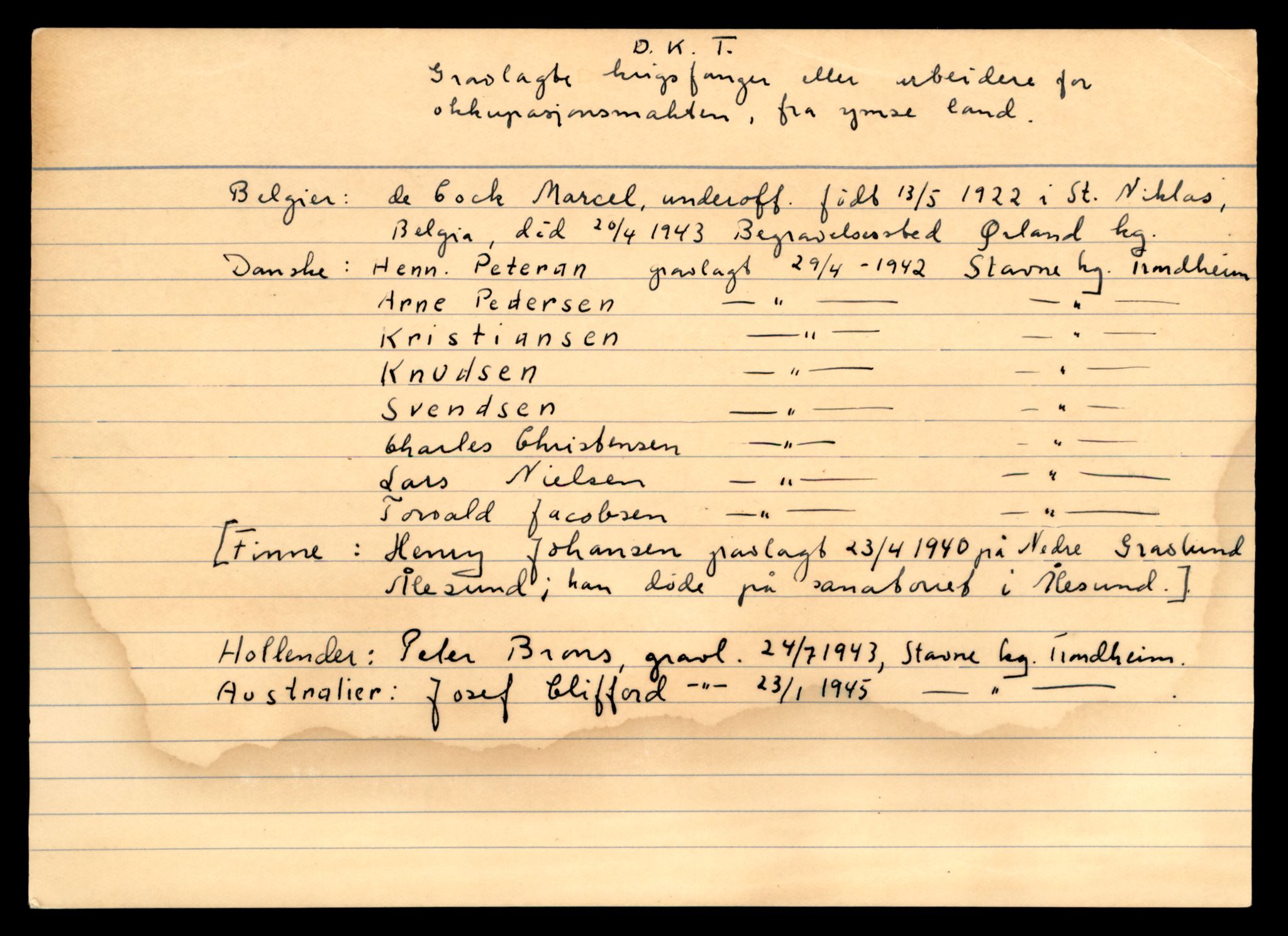 Distriktskontoret for krigsgraver, AV/SAT-A-5030/E/L0005: Kasett/kartotek over falne Britiske og tyske solater, samt andre nasjoners krigsgraver, 1945, p. 1773