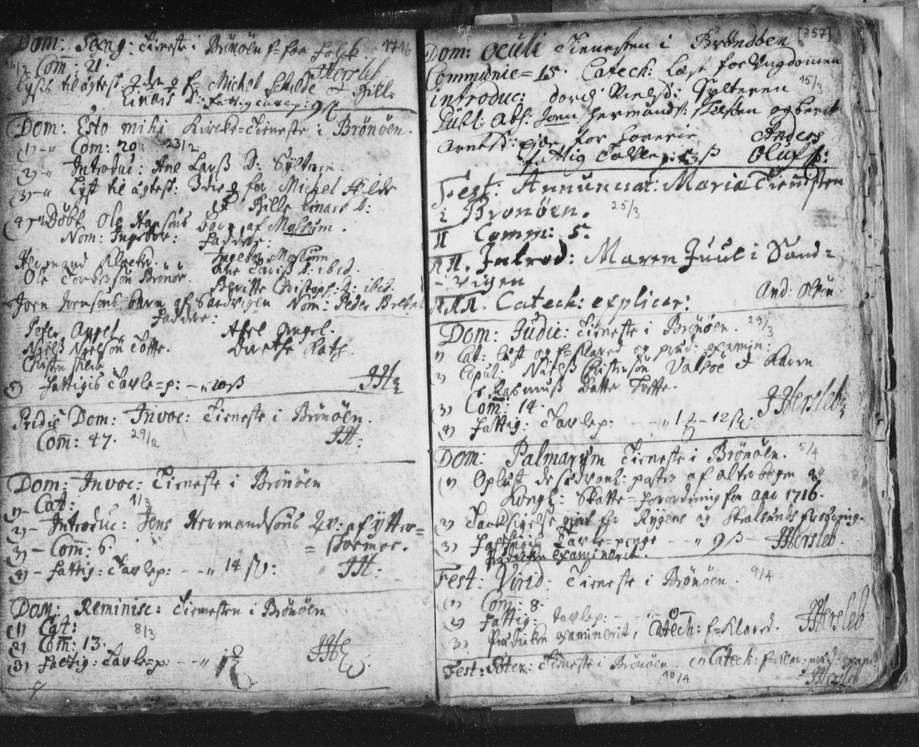 Ministerialprotokoller, klokkerbøker og fødselsregistre - Nordland, AV/SAT-A-1459/813/L0192: Parish register (official) no. 813A02, 1677-1718, p. 357