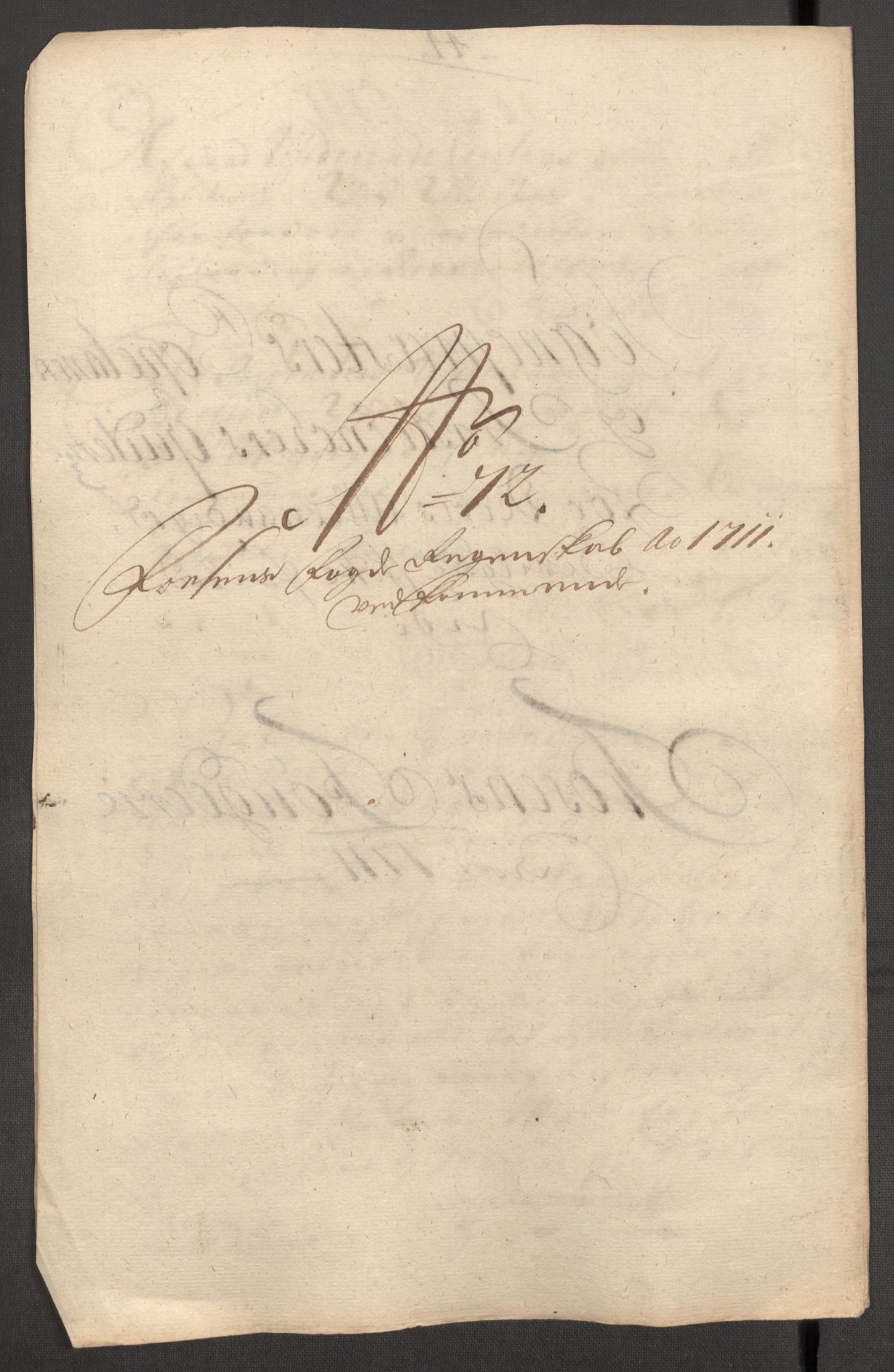 Rentekammeret inntil 1814, Reviderte regnskaper, Fogderegnskap, AV/RA-EA-4092/R57/L3860: Fogderegnskap Fosen, 1711, p. 190