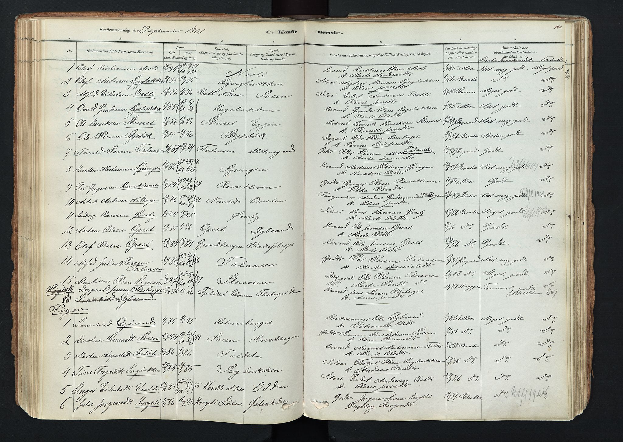 Trysil prestekontor, SAH/PREST-046/H/Ha/Haa/L0011: Parish register (official) no. 11, 1878-1912, p. 140