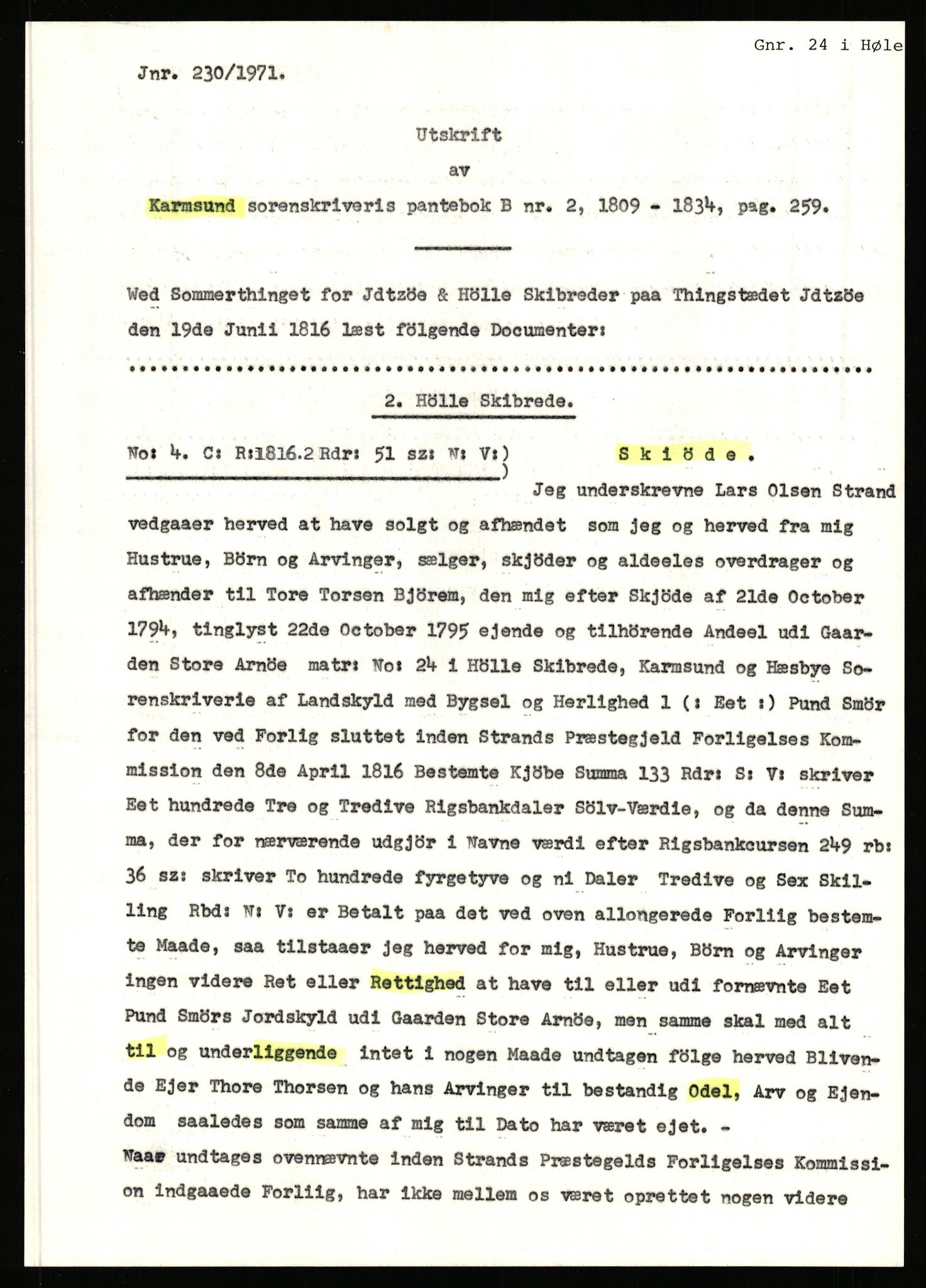 Statsarkivet i Stavanger, AV/SAST-A-101971/03/Y/Yj/L0002: Avskrifter sortert etter gårdsnavn: Amdal indre - Askeland, 1750-1930, p. 420