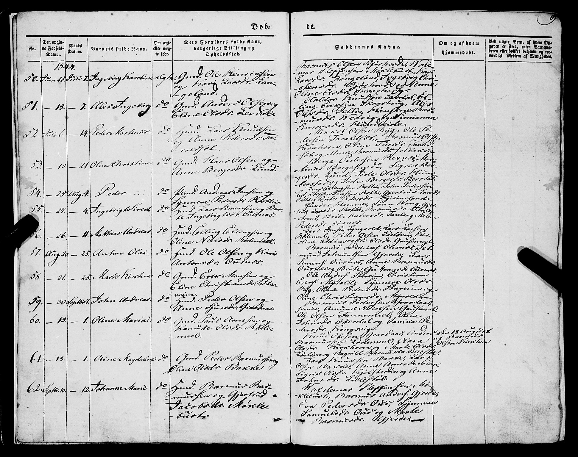 Eid sokneprestembete, AV/SAB-A-82301/H/Haa/Haaa/L0007: Parish register (official) no. A 7, 1844-1858, p. 9