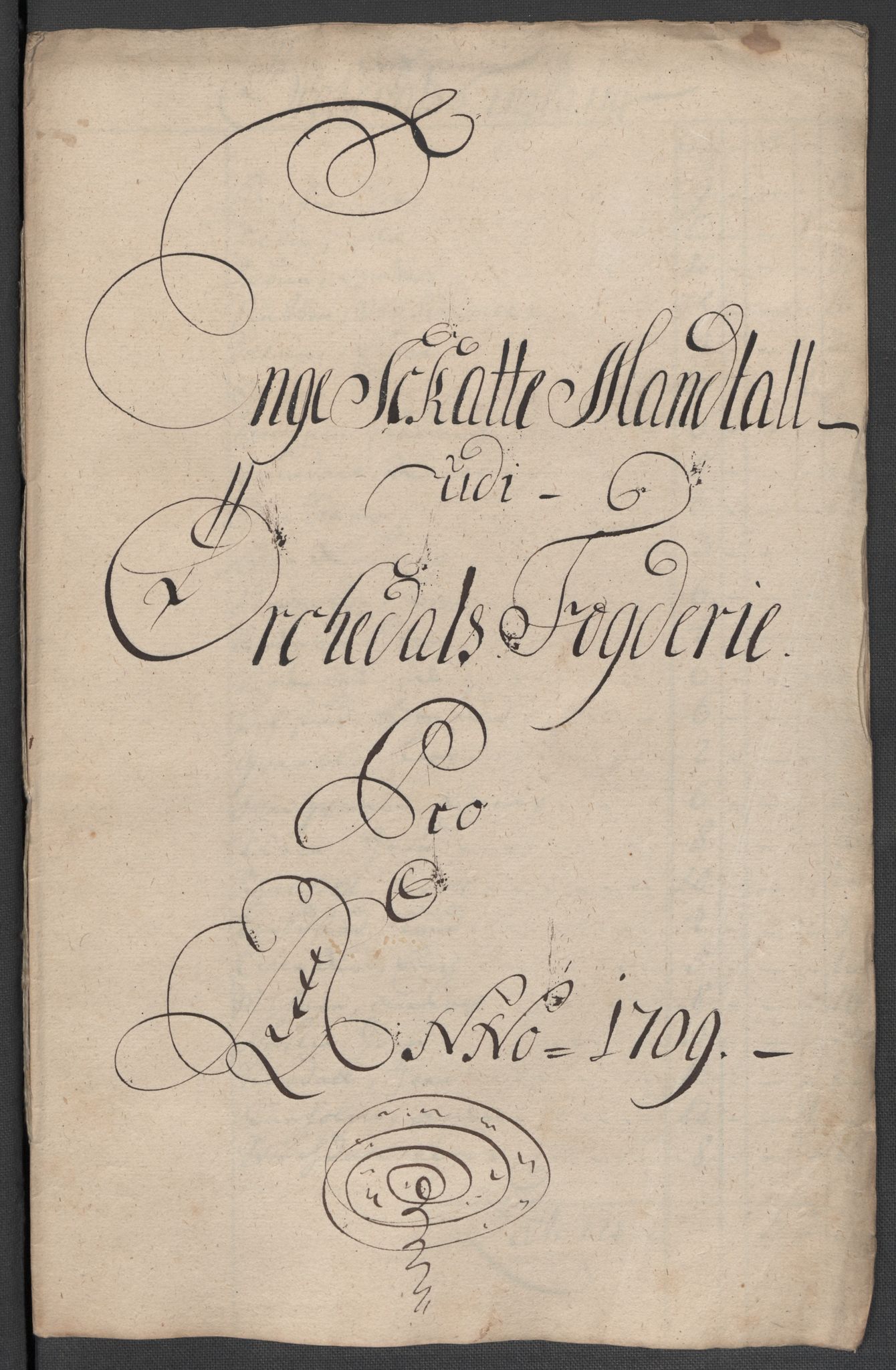 Rentekammeret inntil 1814, Reviderte regnskaper, Fogderegnskap, RA/EA-4092/R60/L3959: Fogderegnskap Orkdal og Gauldal, 1709, p. 155