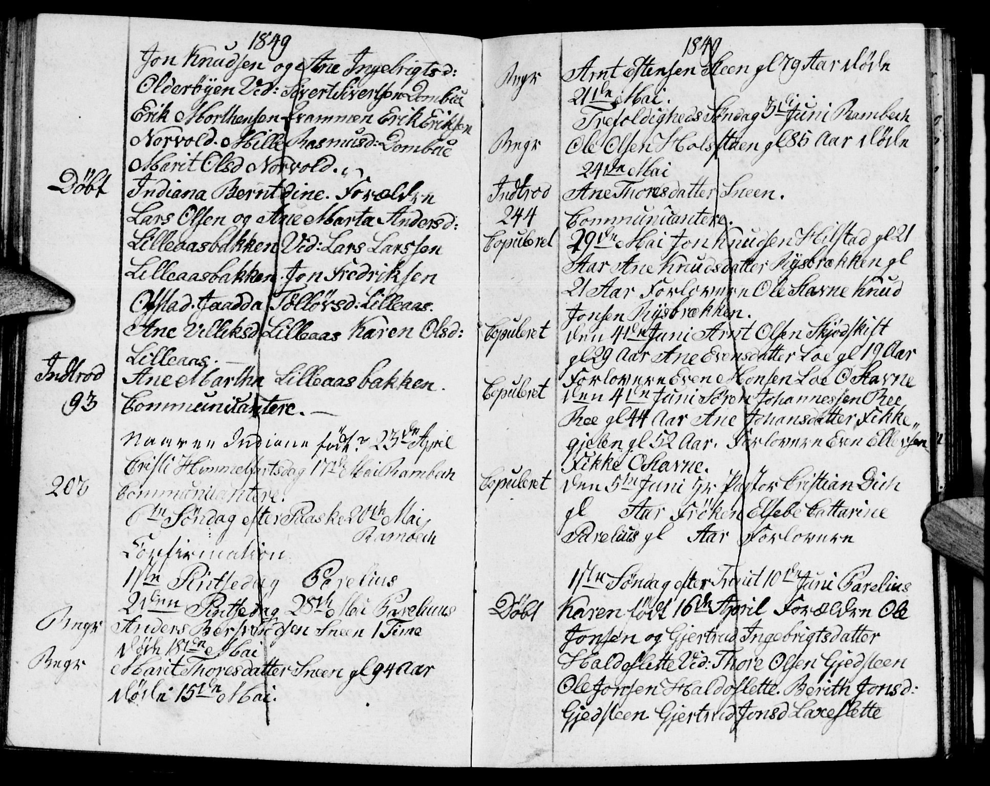 Meldal sokneprestkontor, AV/SAT-A-1123/1/I/I1/I1f/L0008: Parish register draft no. 672I1F, 1827-1866