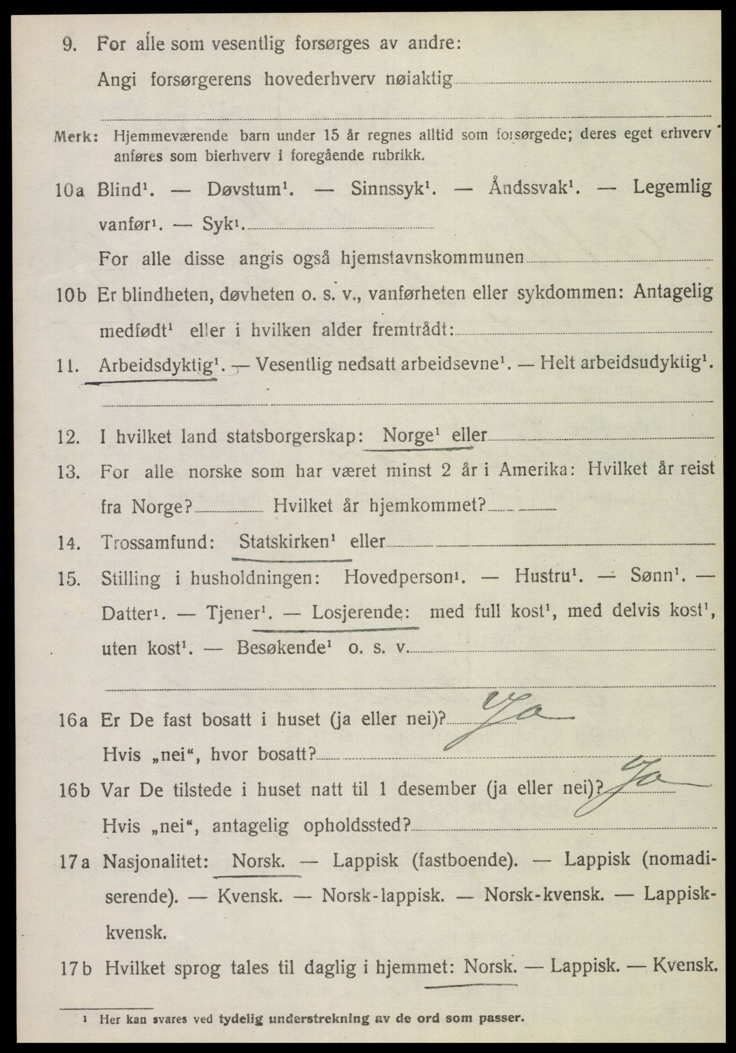 SAT, 1920 census for Otterøy, 1920, p. 1350