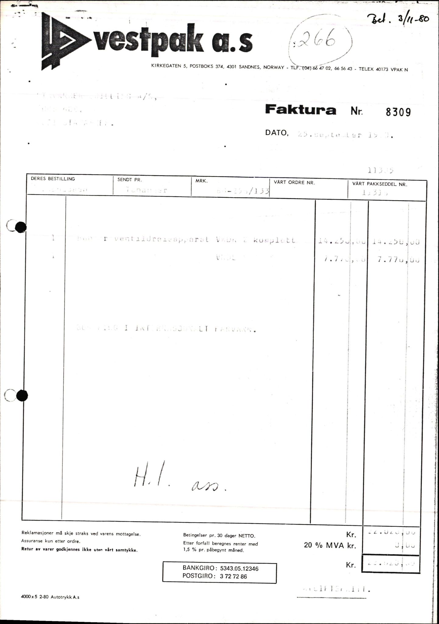 Pa 1503 - Stavanger Drilling AS, AV/SAST-A-101906/2/E/Ec/Eca/L0013: Sak og korrespondanse, 1980-1982