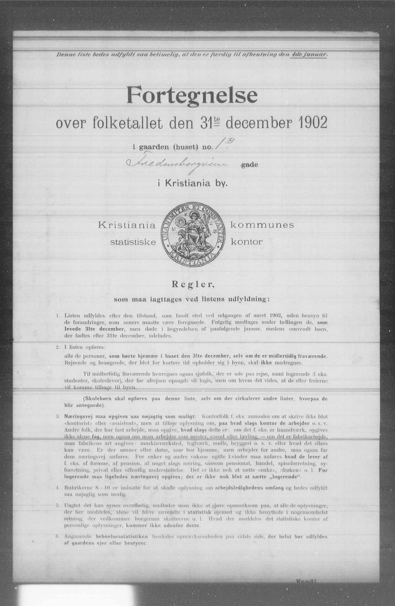 OBA, Municipal Census 1902 for Kristiania, 1902, p. 4953