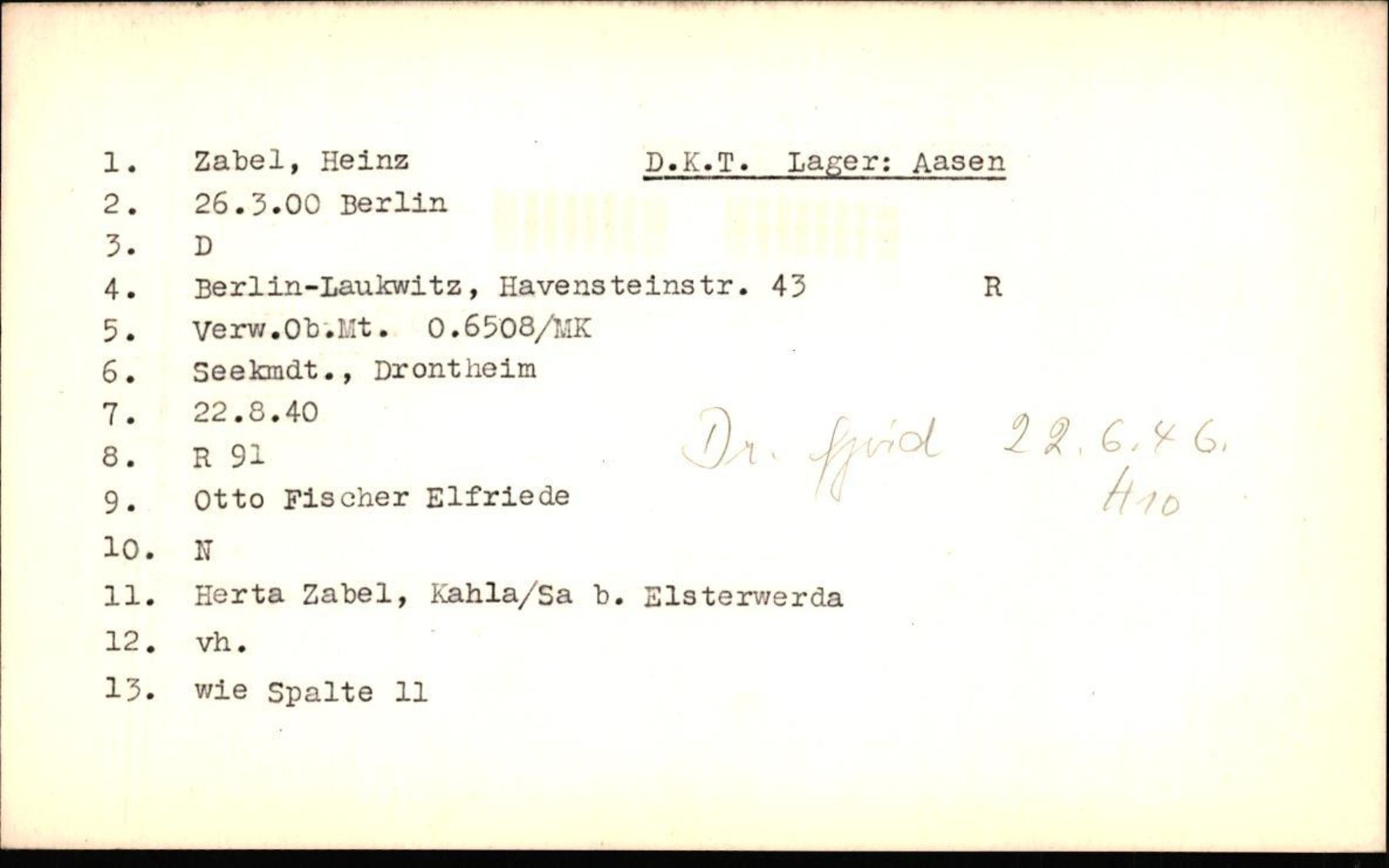 Hjemsendte tyskere , RA/RAFA-6487/D/Db/L0029: Wilke-Zywitz, 1945-1947, p. 774