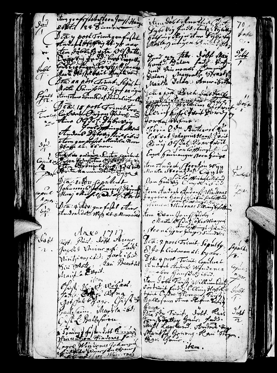 Os sokneprestembete, SAB/A-99929: Parish register (official) no. A 5, 1669-1760, p. 71
